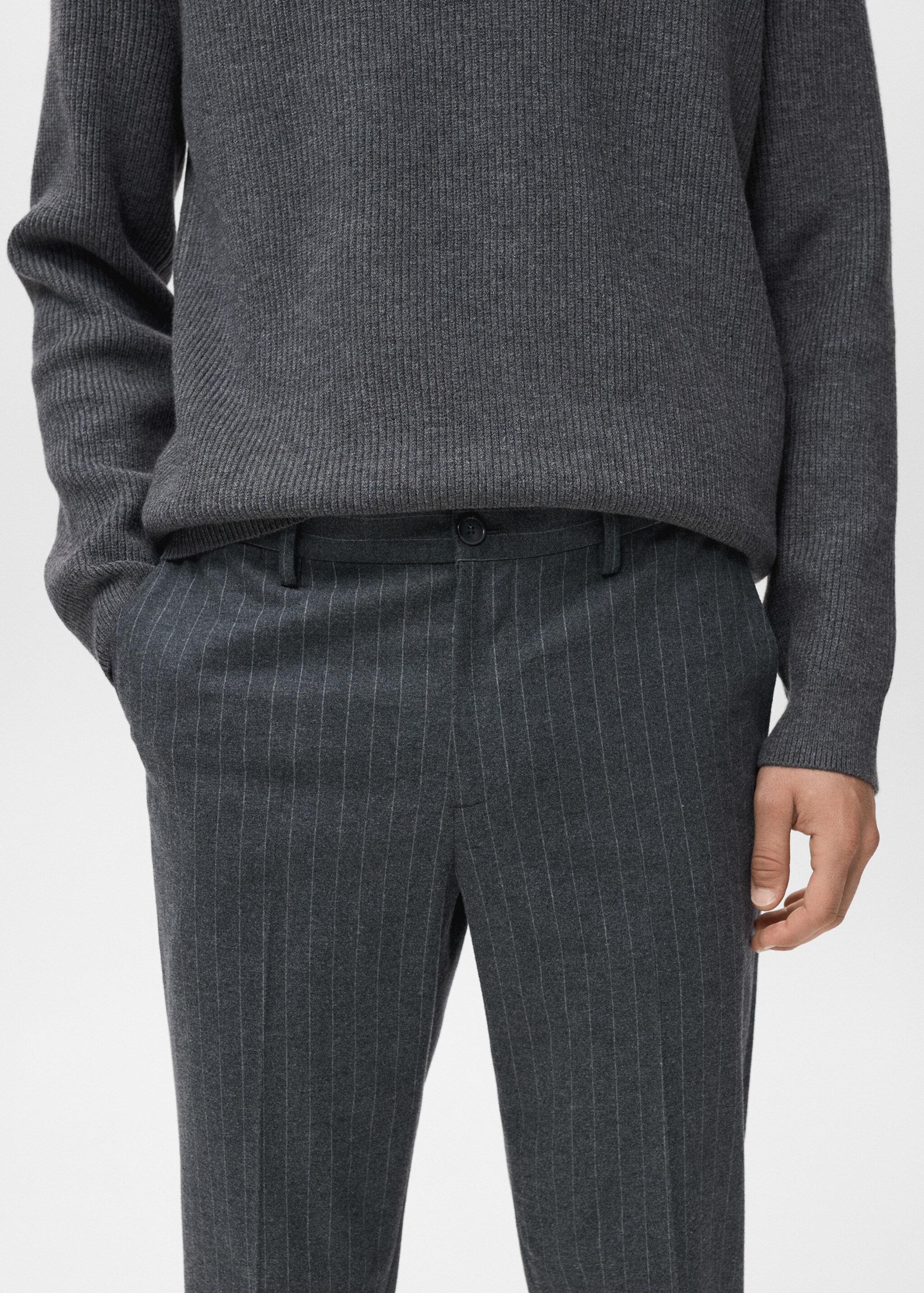 Trousers brest - Details of the article 1, Medium Heather Grey. Ref: 17047885-00.