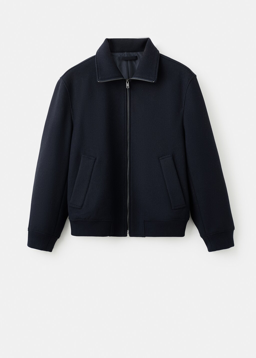 あ*け様 LYBRO \"ZIP NAM JACKET\" Navy 48(M) Sweater-Knit Fleece Full-Zip Jacket in Navy