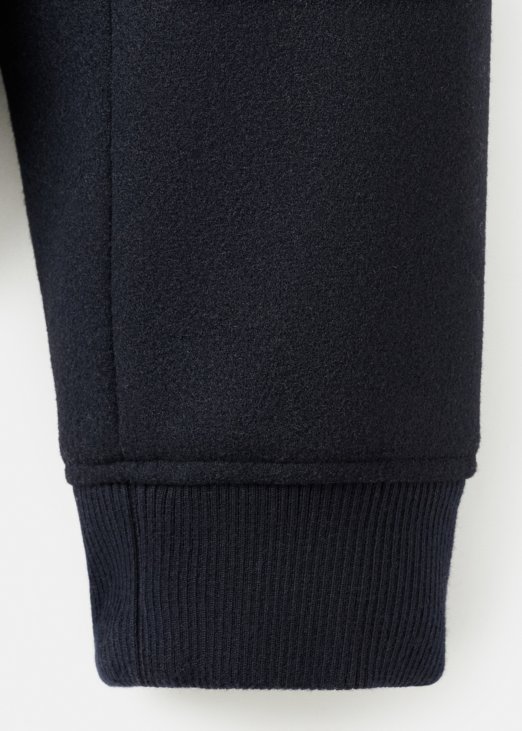Getextureerd jasje met rits - Detail van het artikel 0, Marineblauw. Ref: 17047886-00.