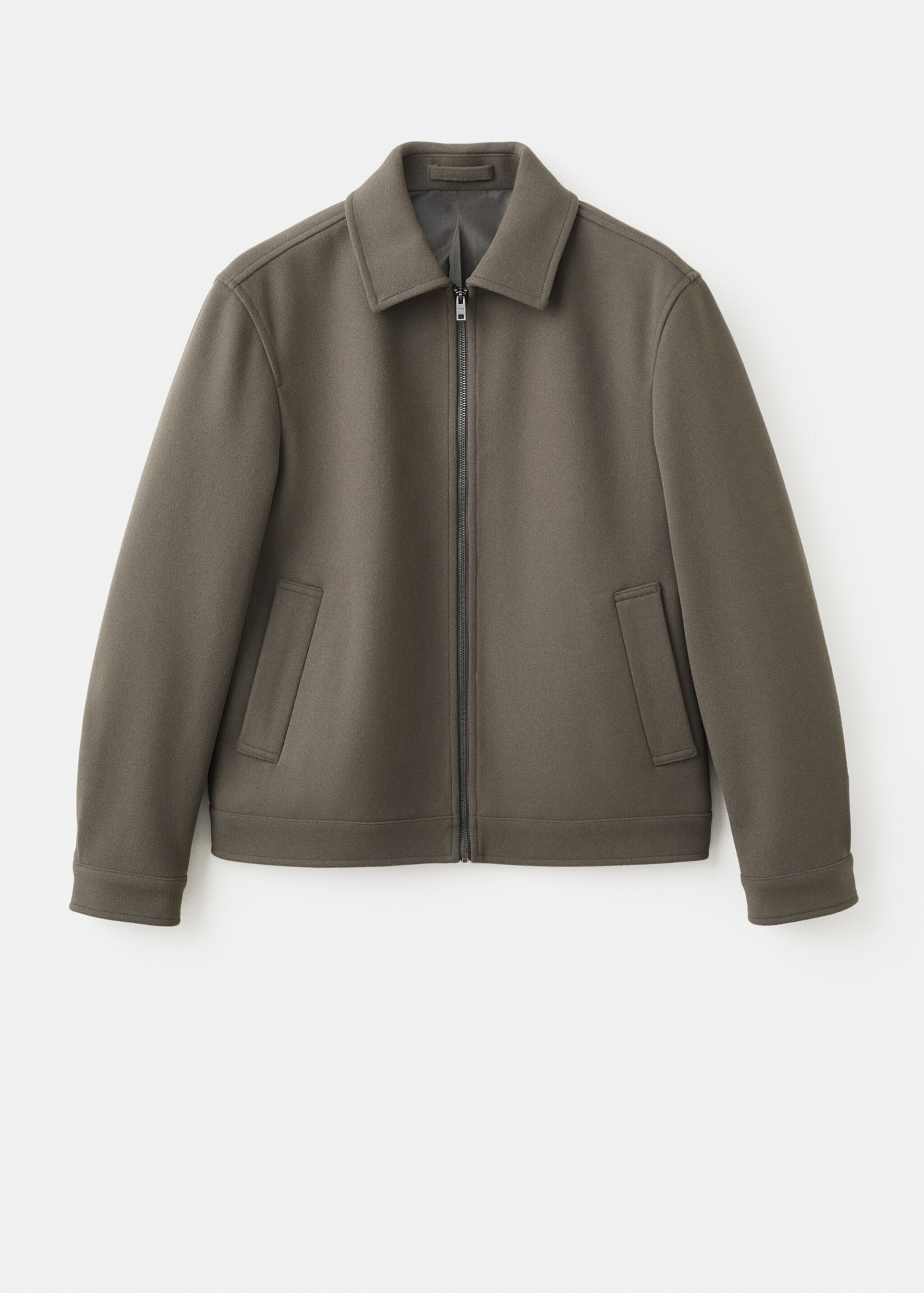 Veste poches fermeture Éclair - Article sans modèle, Vert foncé. Ref: 17047888-00.