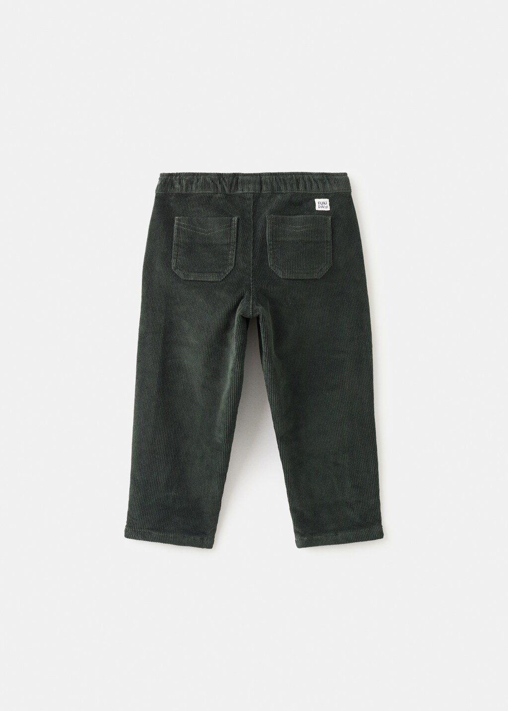 Corduroy straight pants