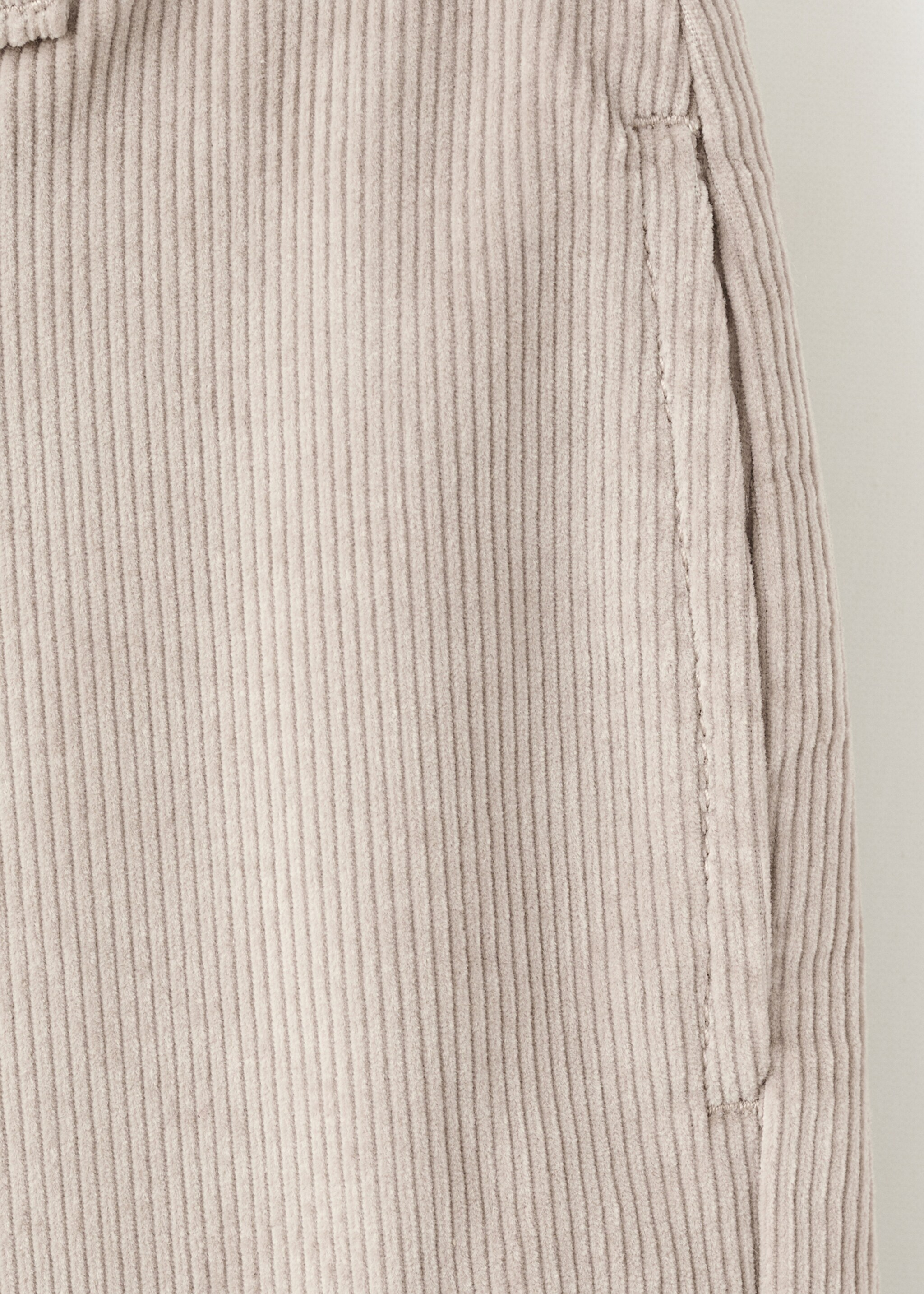 Corduroy cargo trousers - Details of the article 0, Sand. Ref: 17047894-00.