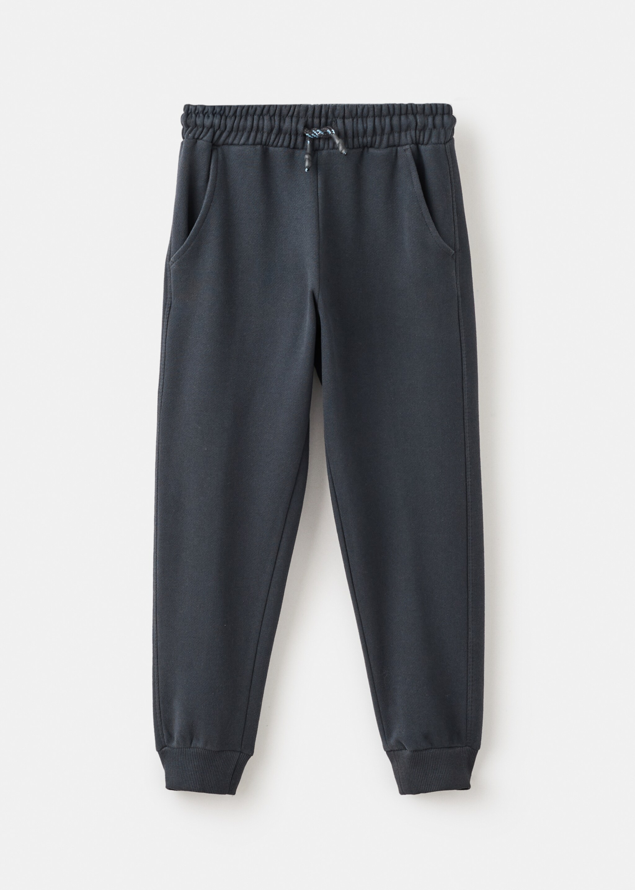 Jogging coton cordon - Article sans modèle, Gris anthracite. Ref: 17047899-00.