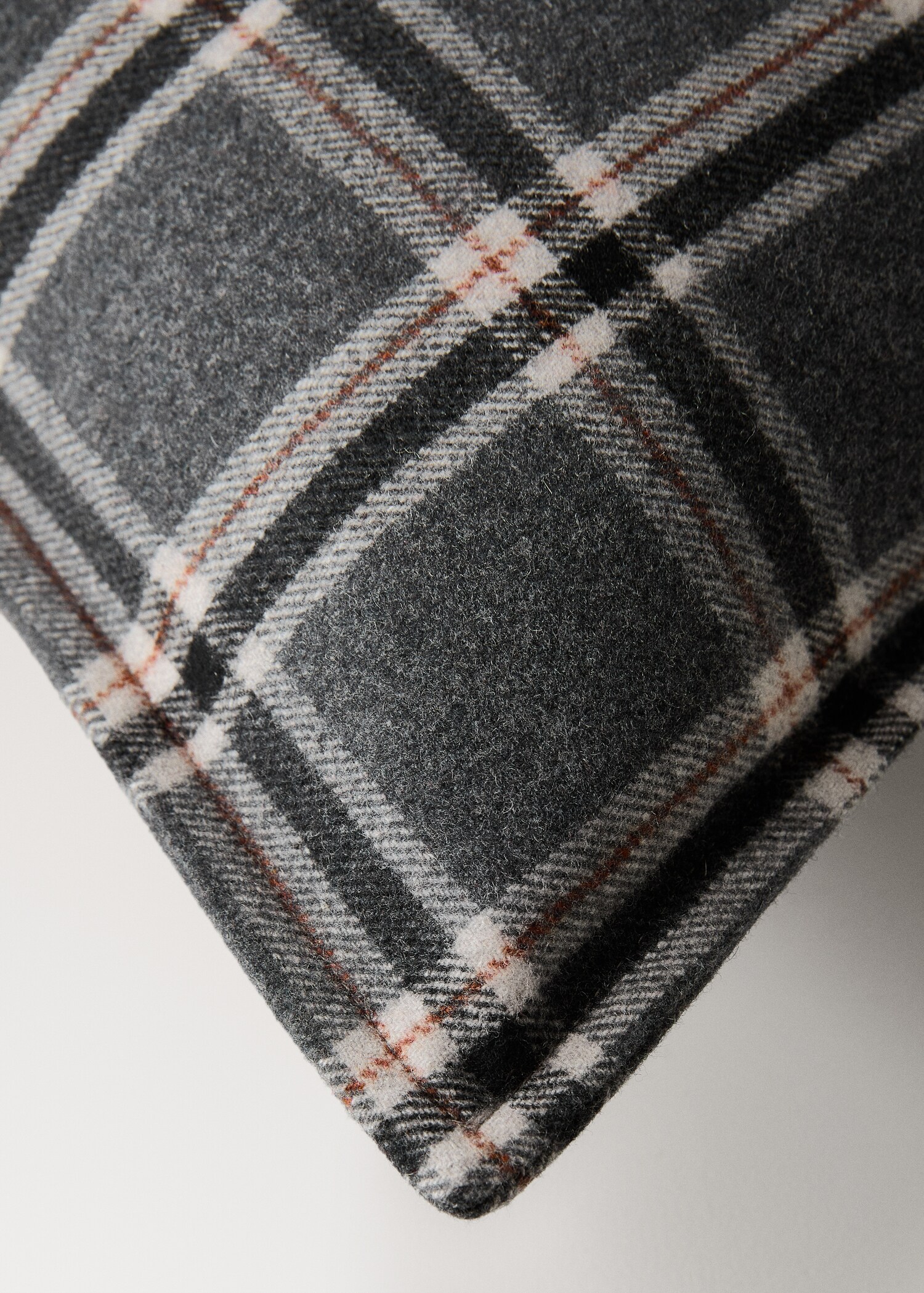 Wool check cushion cover 40x60 cm - Details of the article 1