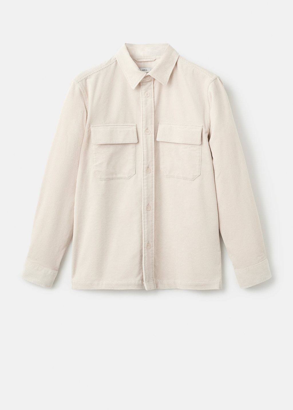 Corduroy overshirt with pockets