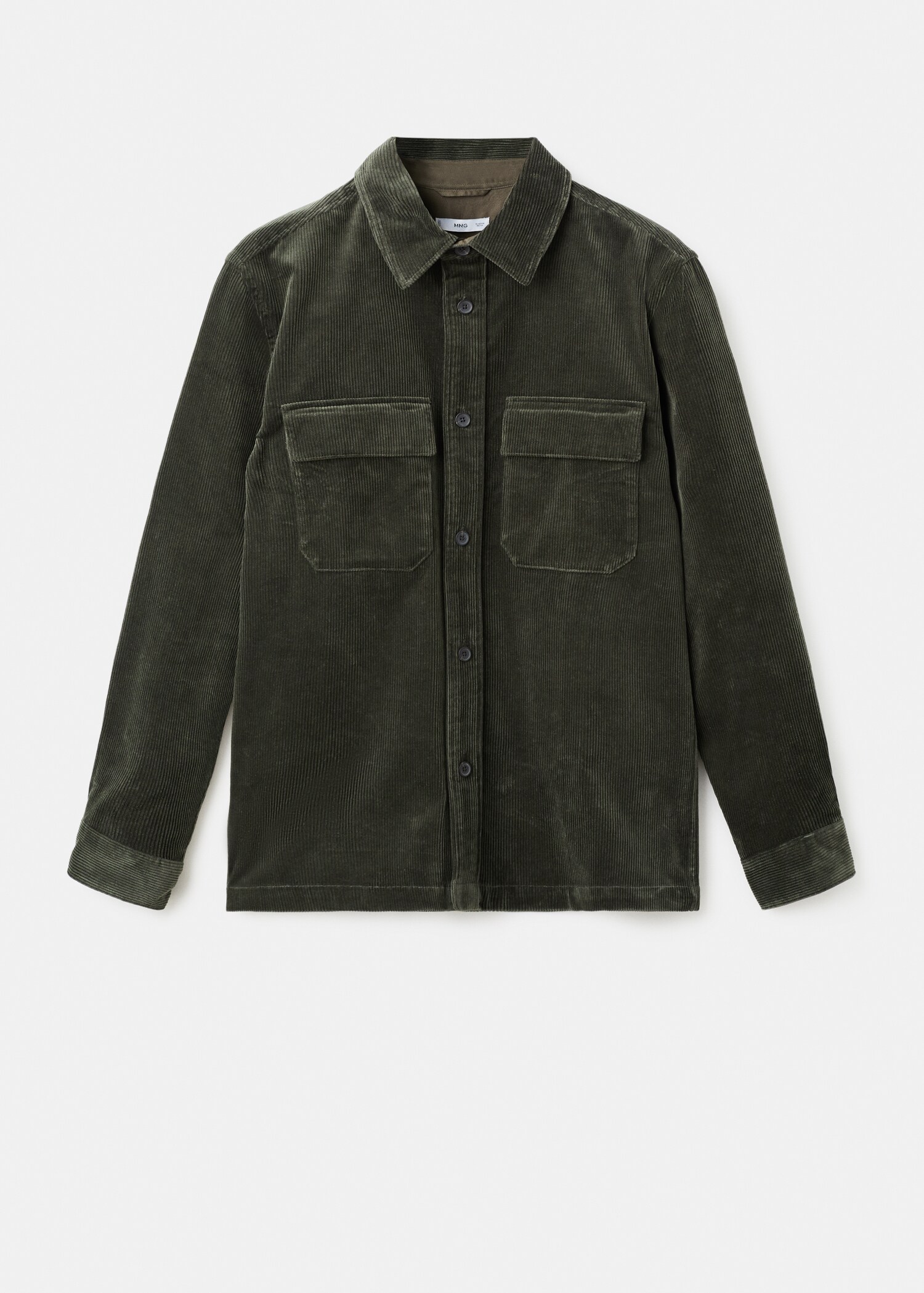 Corduroy overshirt with pockets - Article without model