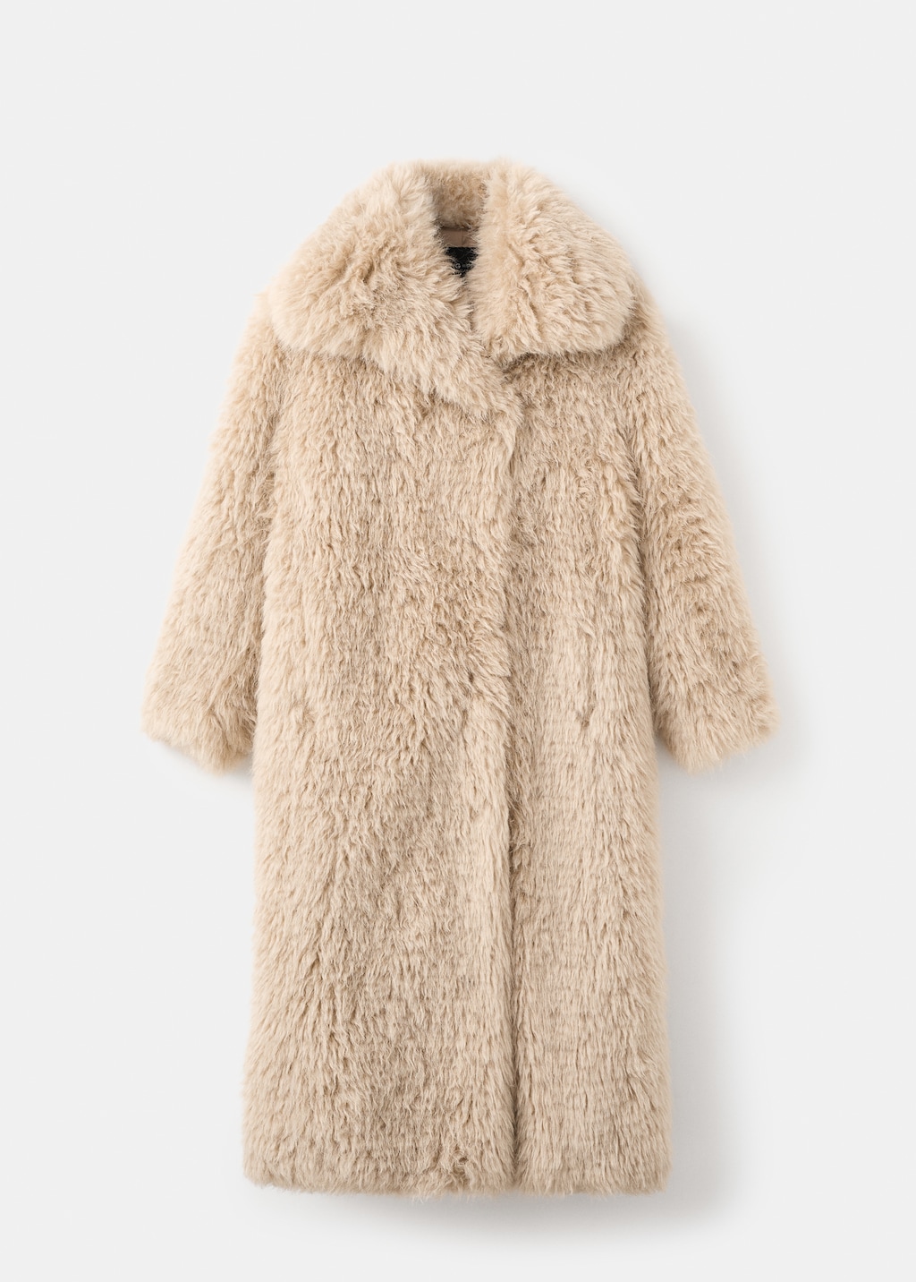 Long faux-fur coat