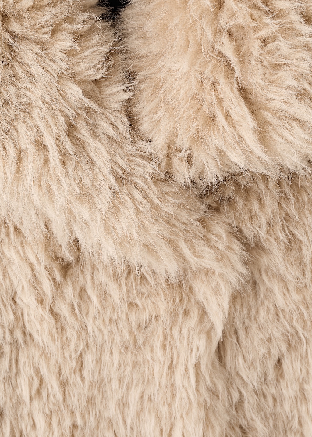 Long faux-fur coat