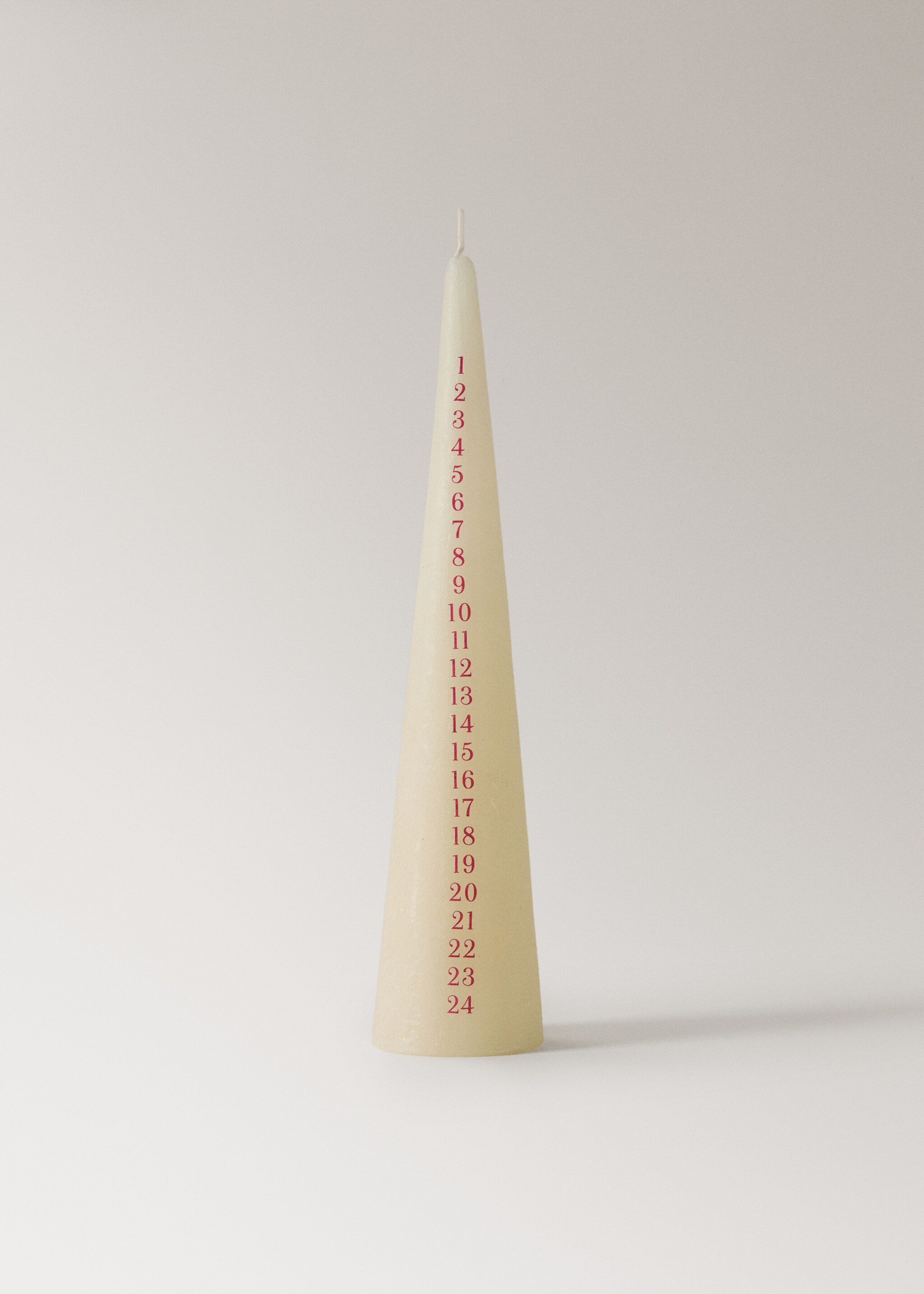 Decorative calendar candle - Article without model, Green. Ref: 17047911-00.