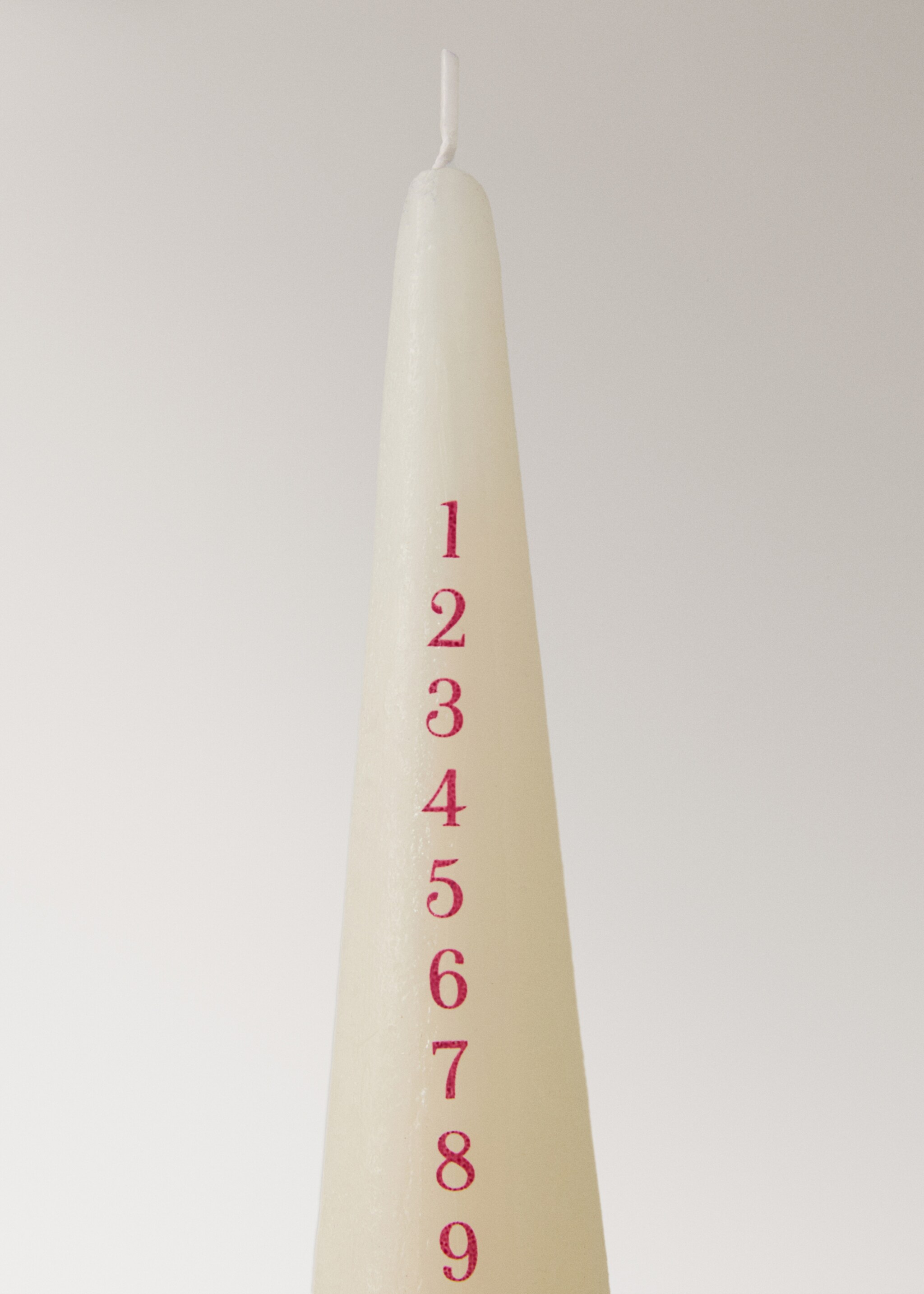 Decorative calendar candle - Details of the article 1, Green. Ref: 17047911-00.