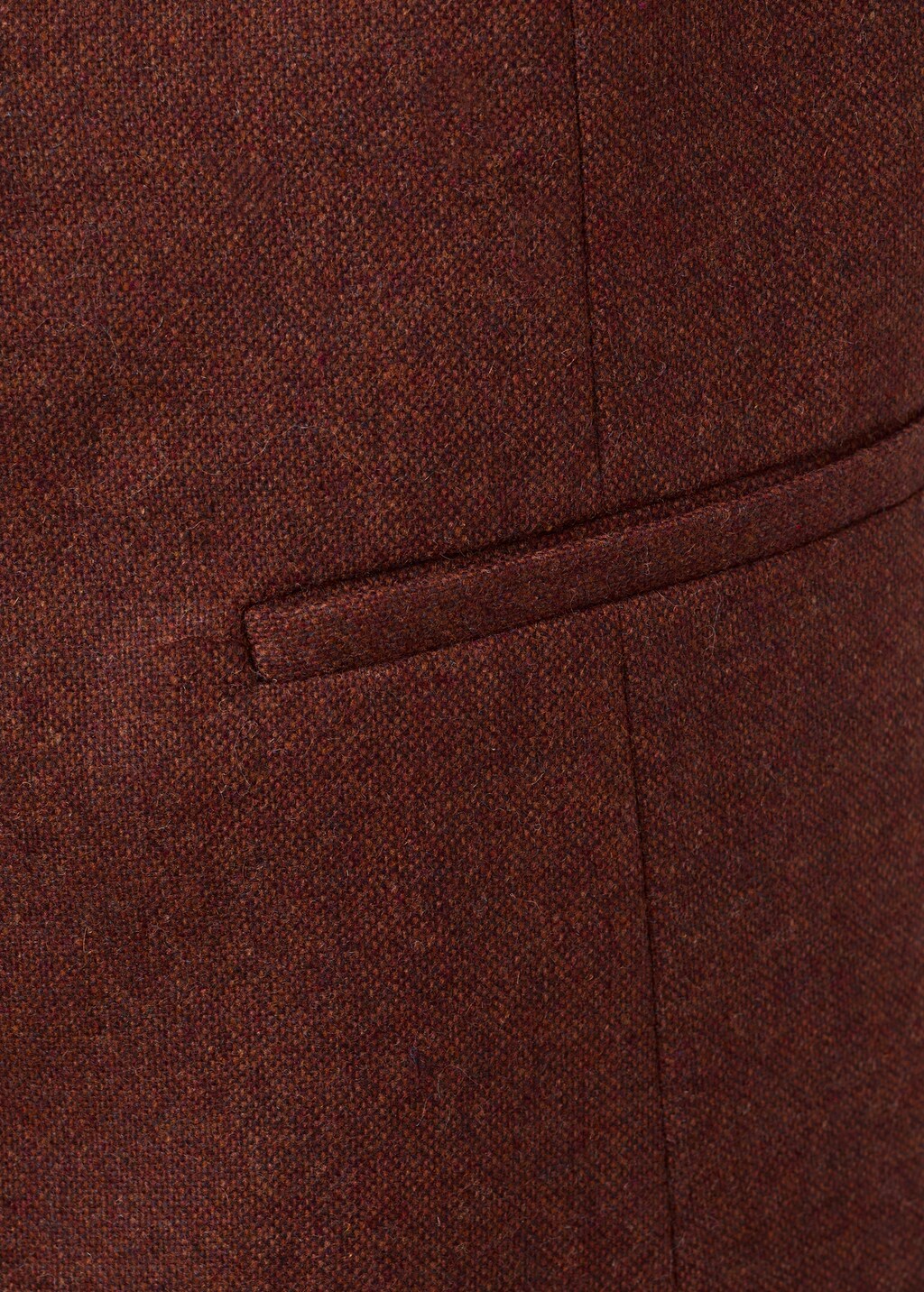 Wool-blend vest with buttons