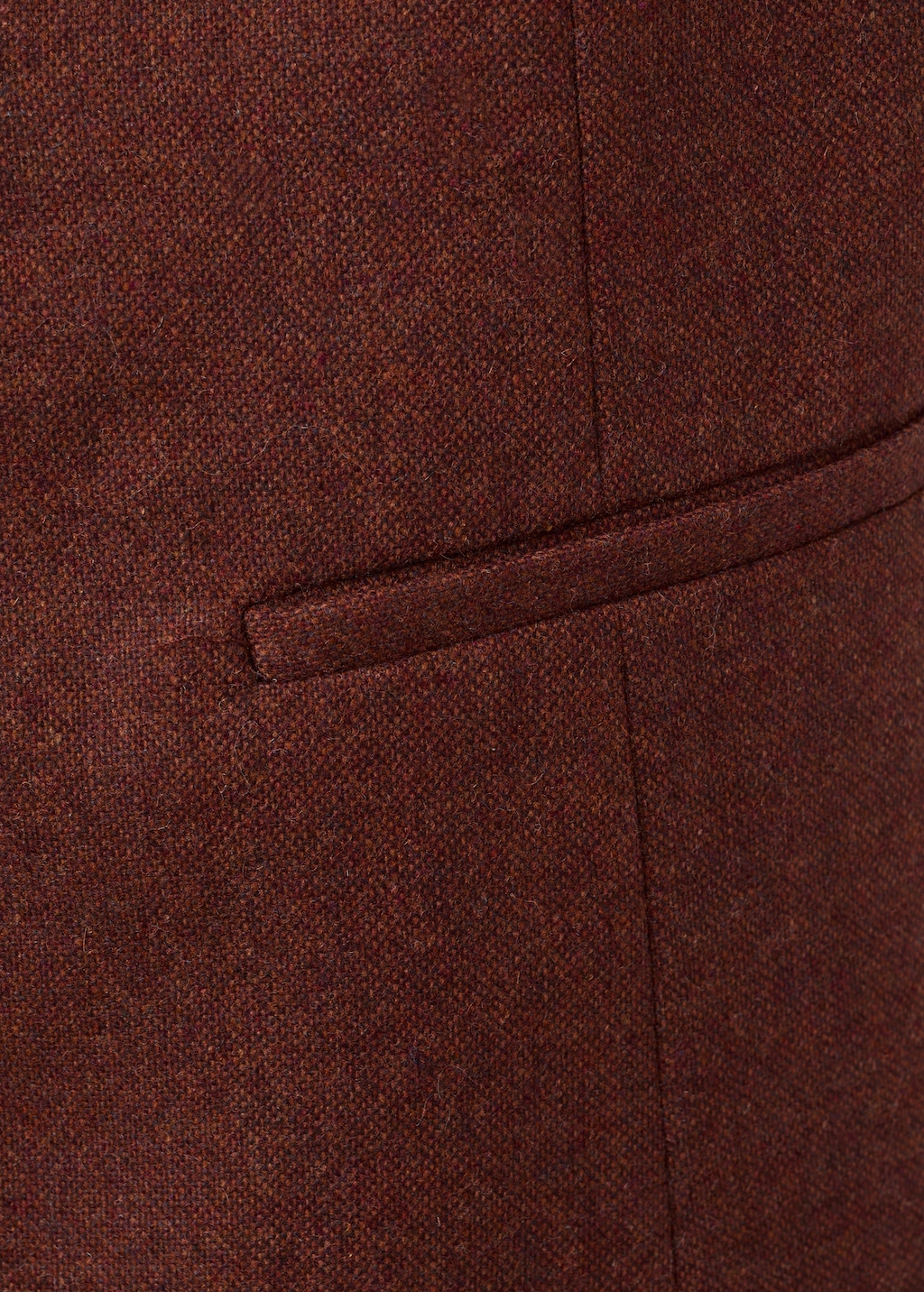 Wool-blend vest with buttons