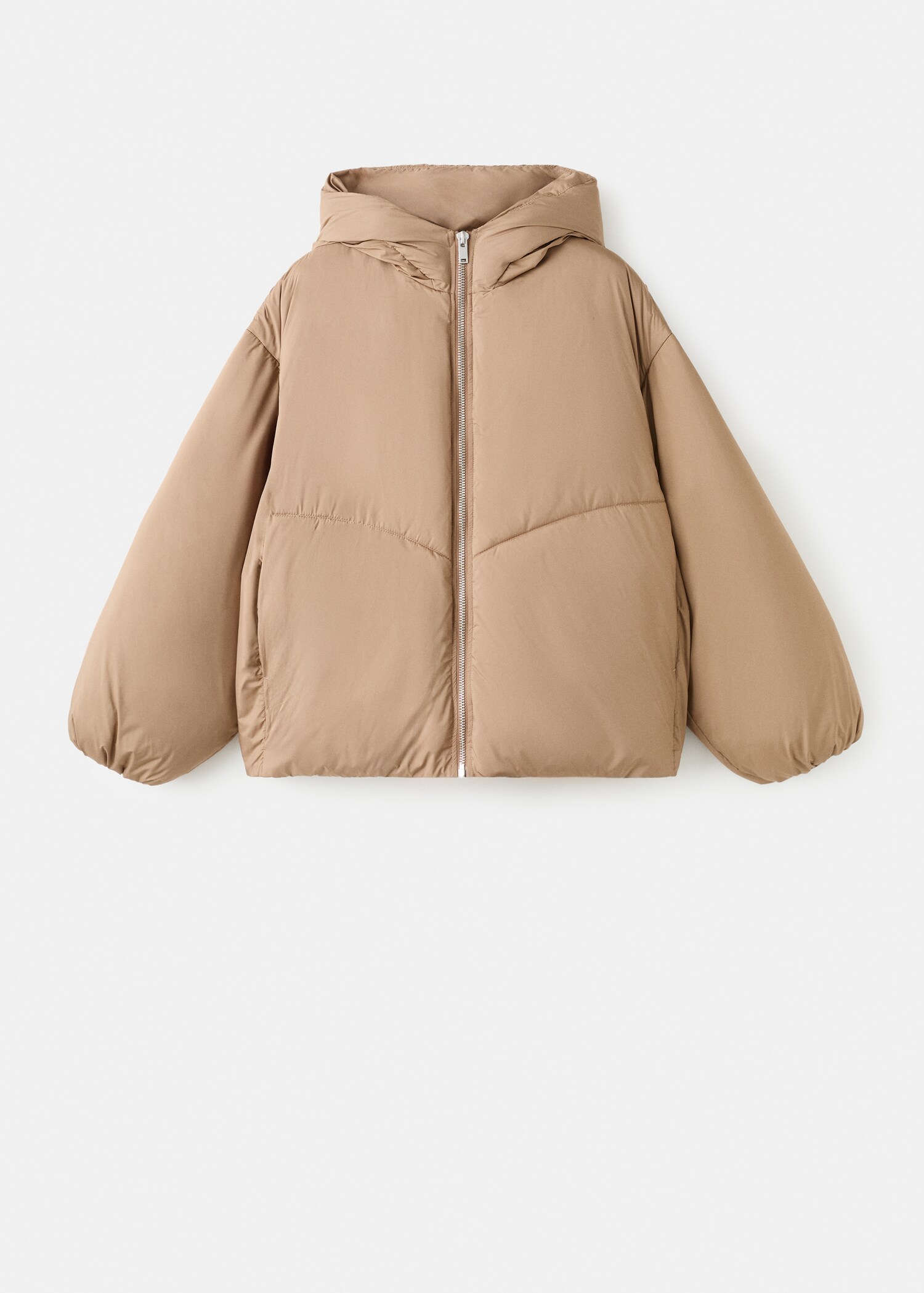 Short oversized anorak with hood - Article without model