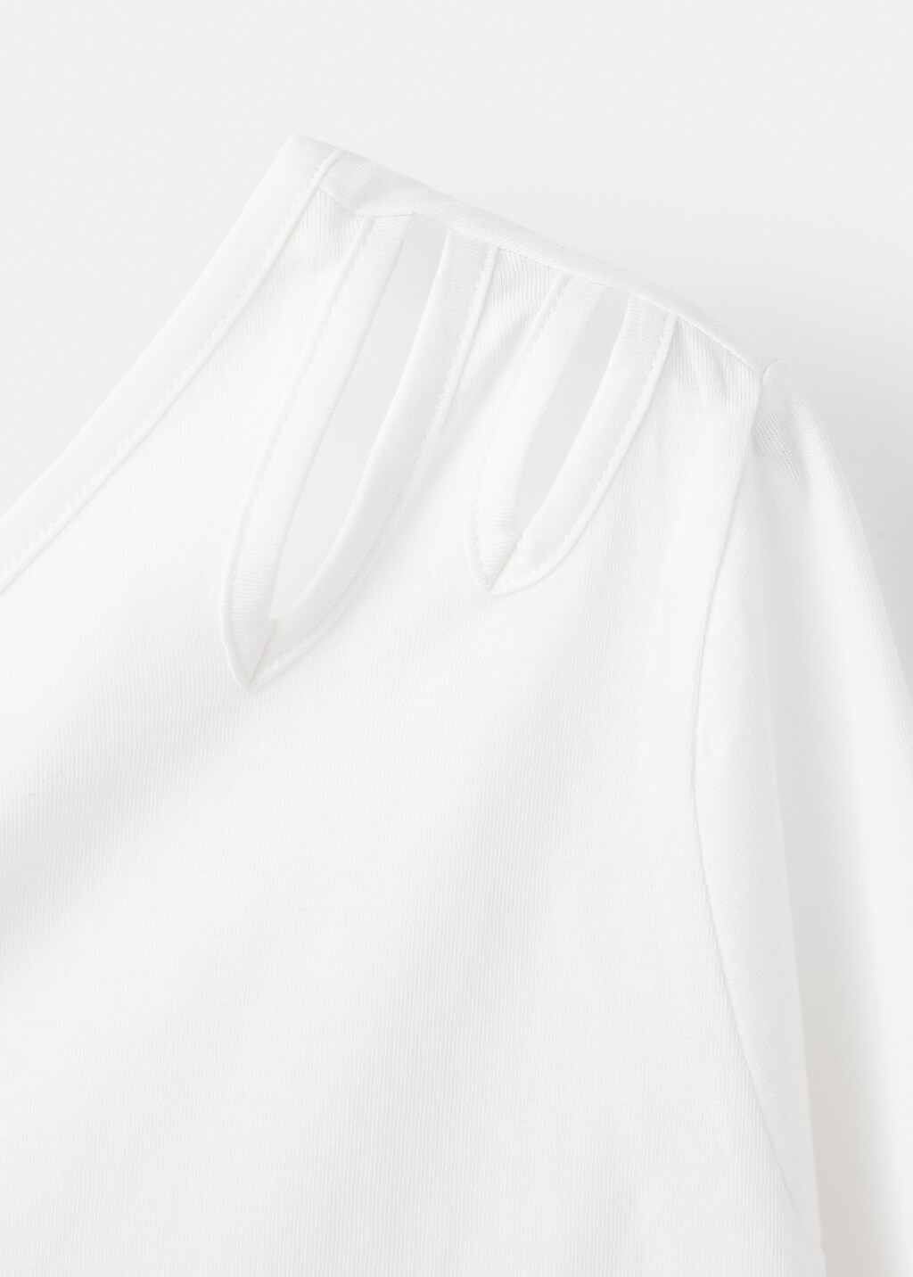 Asymmetric cotton T-shirt