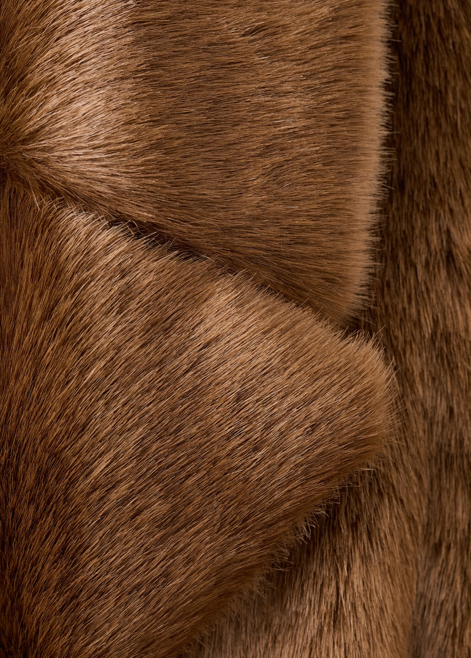 Fur-effect coat with belt - Details of the article 8