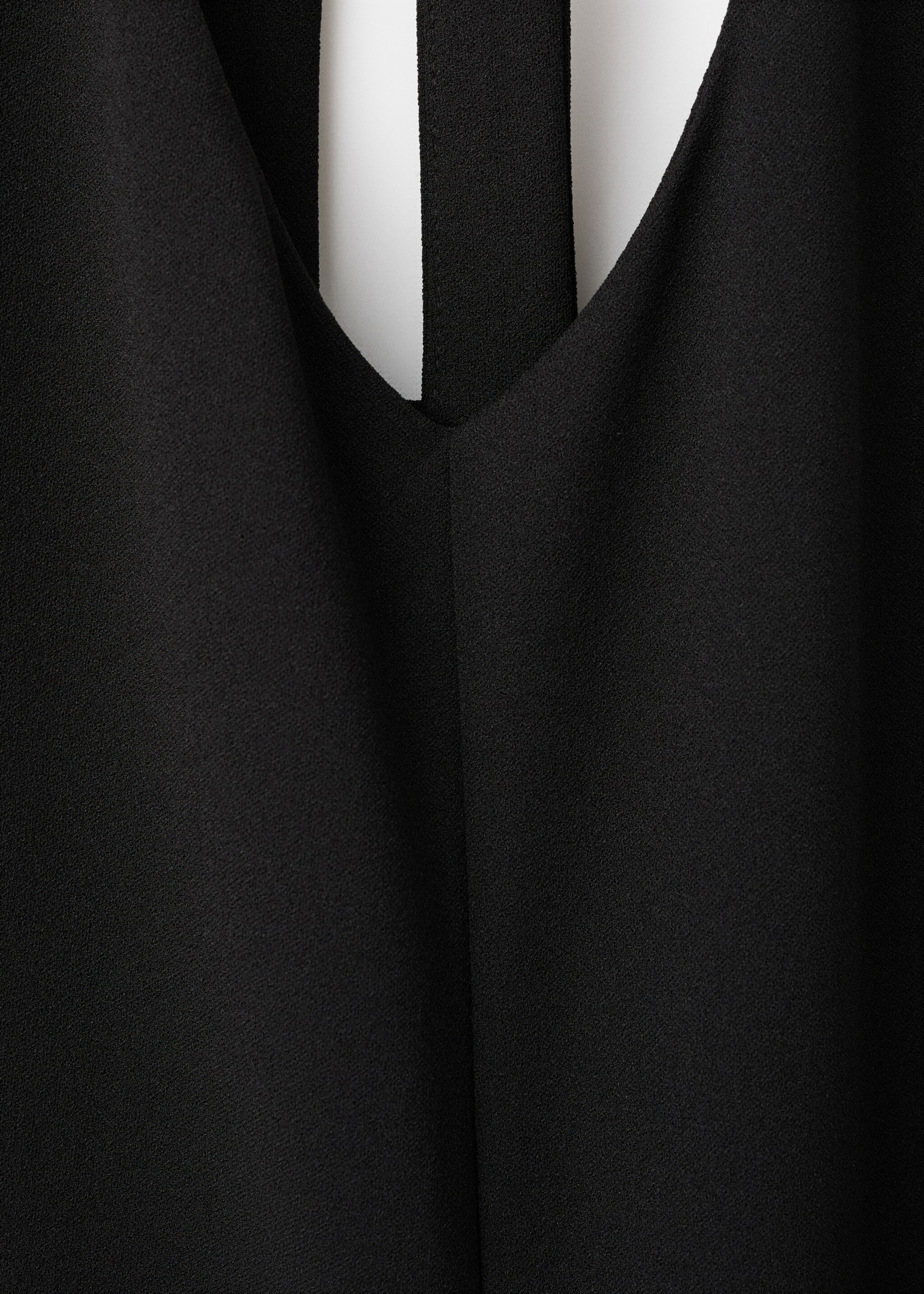 Halter long jumpsuit - Details of the article 8, Black. Ref: 17048273-00.