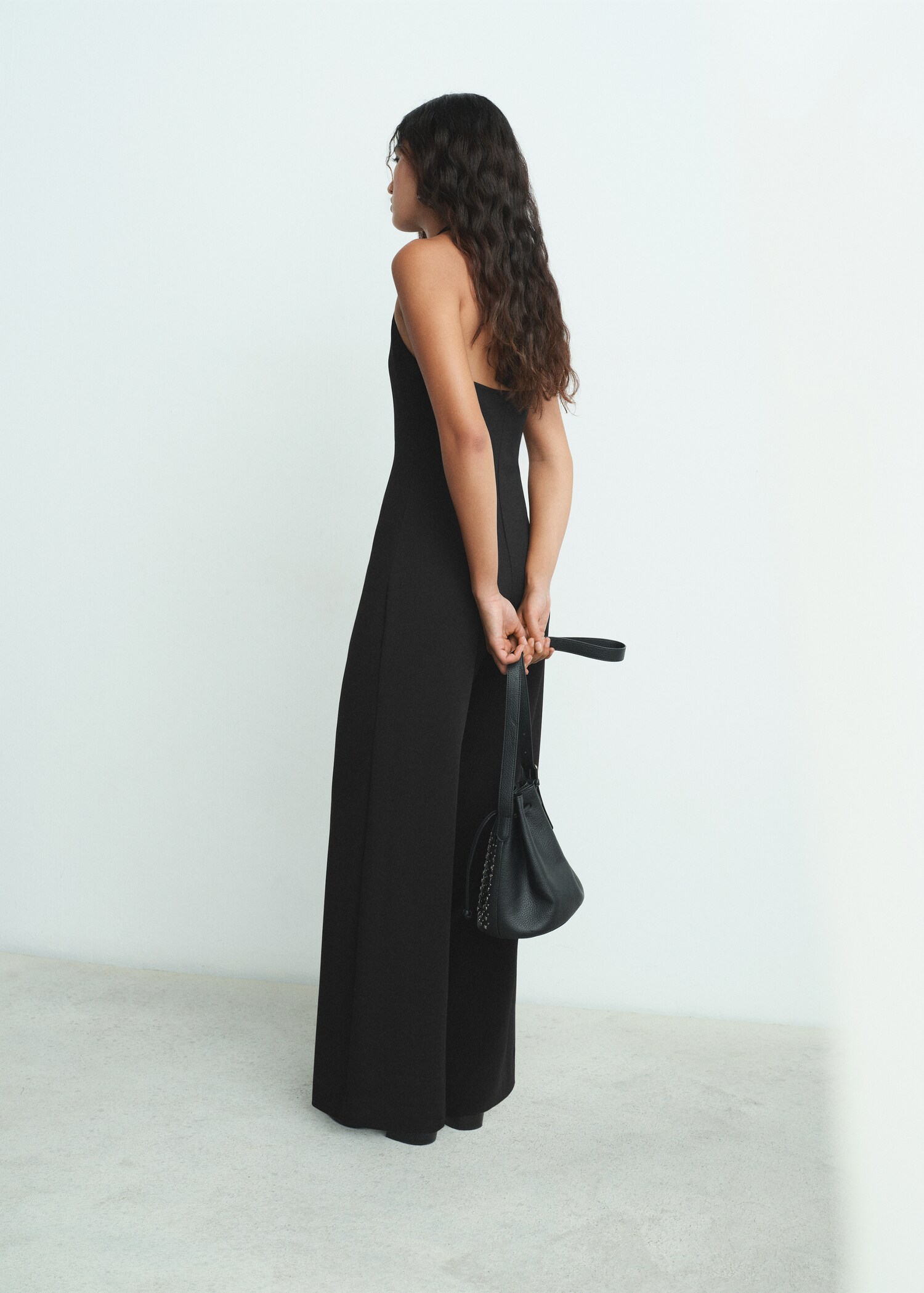 Halter long jumpsuit - Reverse of the article
