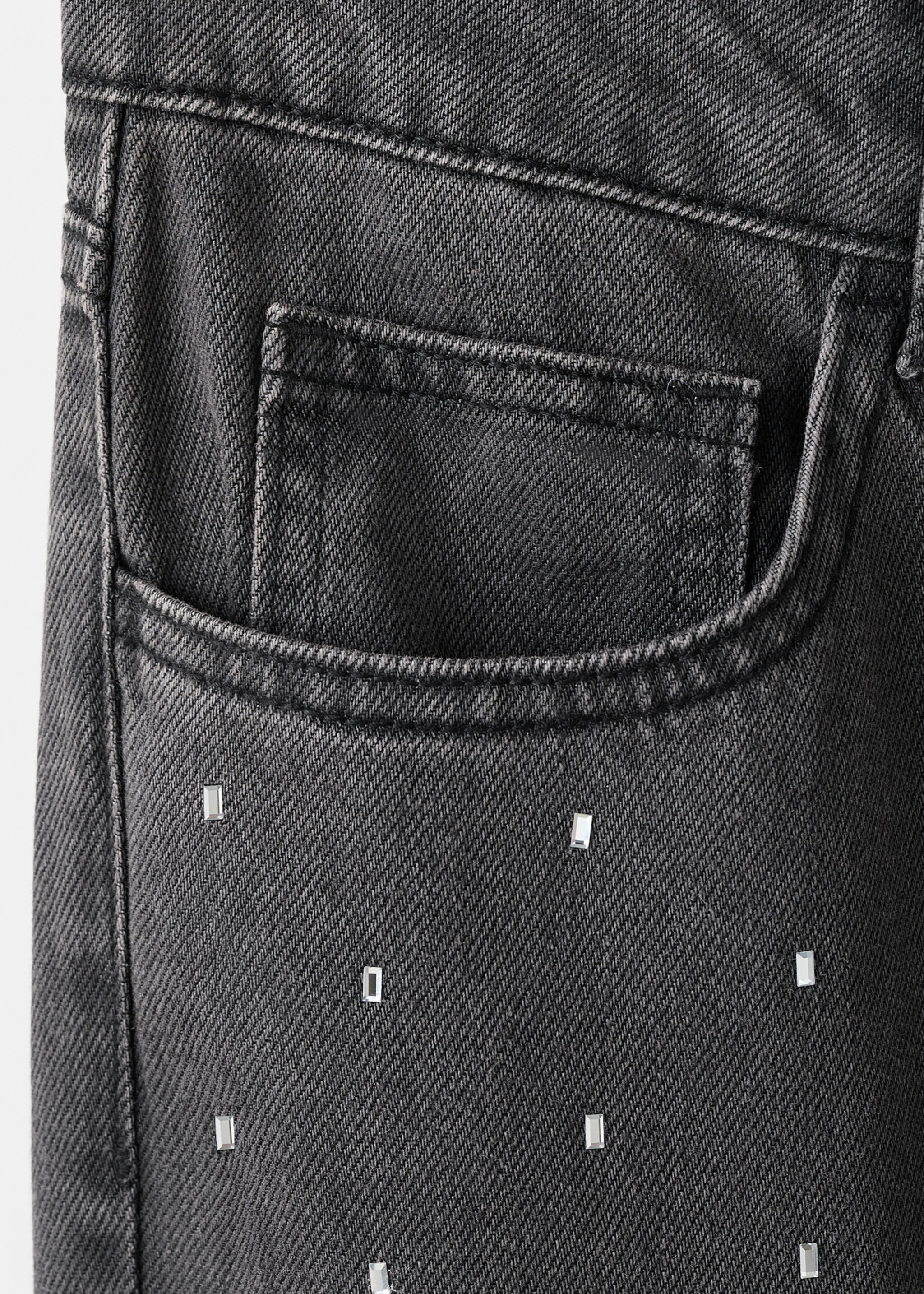Jean strass et cristaux - Détail de l'article 0, Black denim. Ref: 17048278-00.