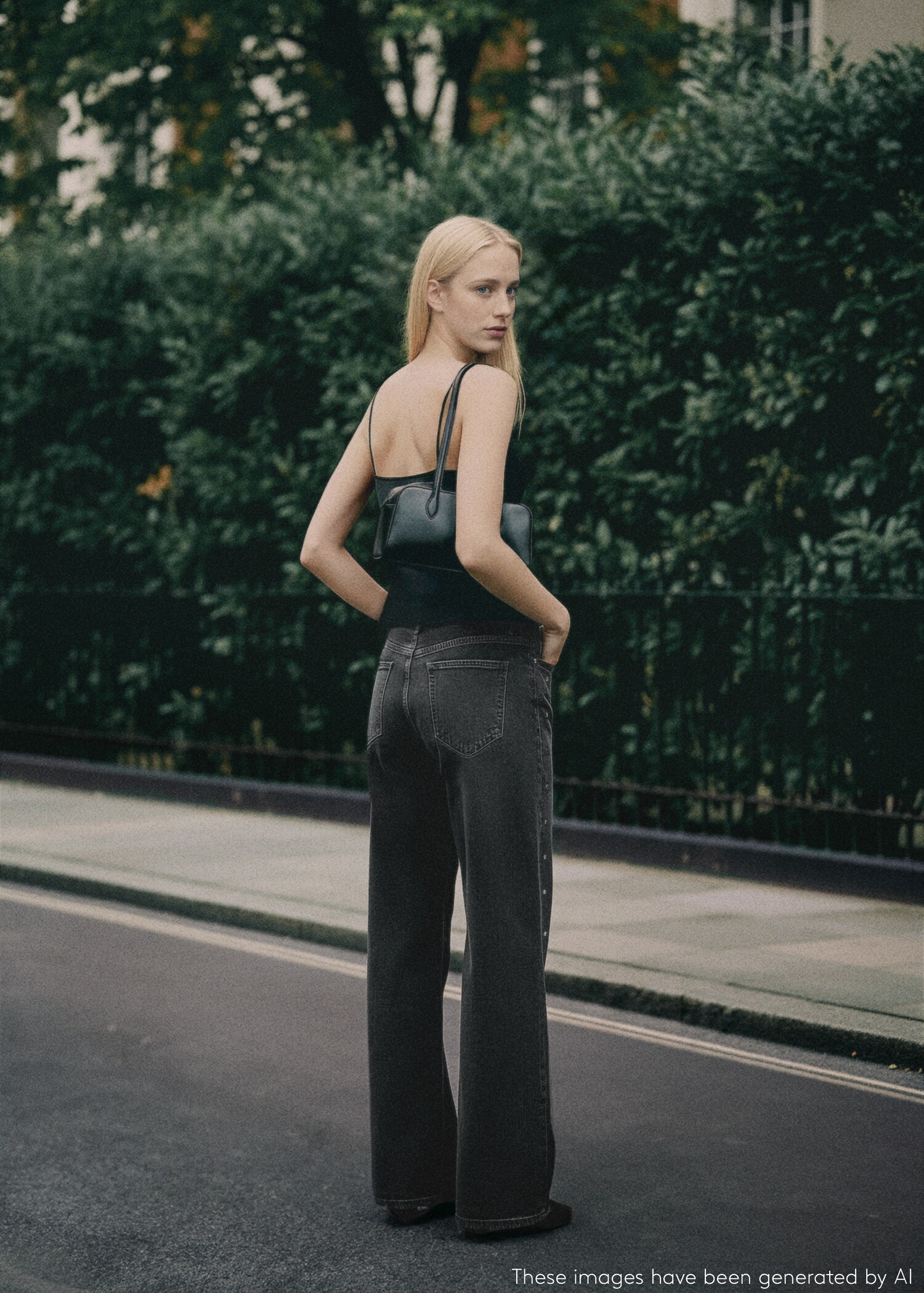 Crystal strass jeans - Reverse of the article