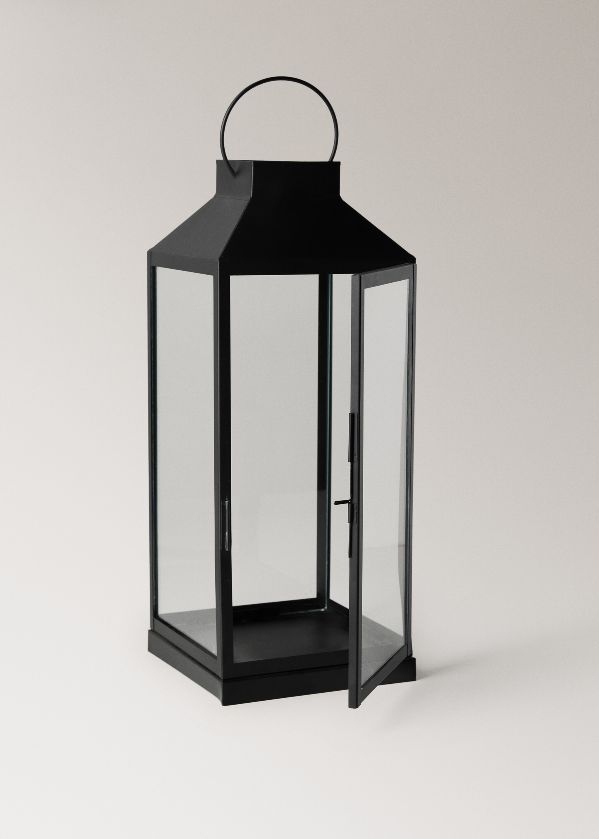 Large decorative candle holder - Details of the article 3, Black. Ref: 17048281-00.