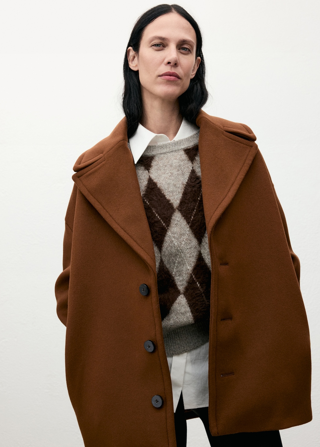 ジャケット・アウター MAGLIANO 20AW MOIRA MONOPETTO COAT BROWN MAGLIANO 20AW MOIRA MONOPETTO COAT BROWN Magliano Brown Protesta