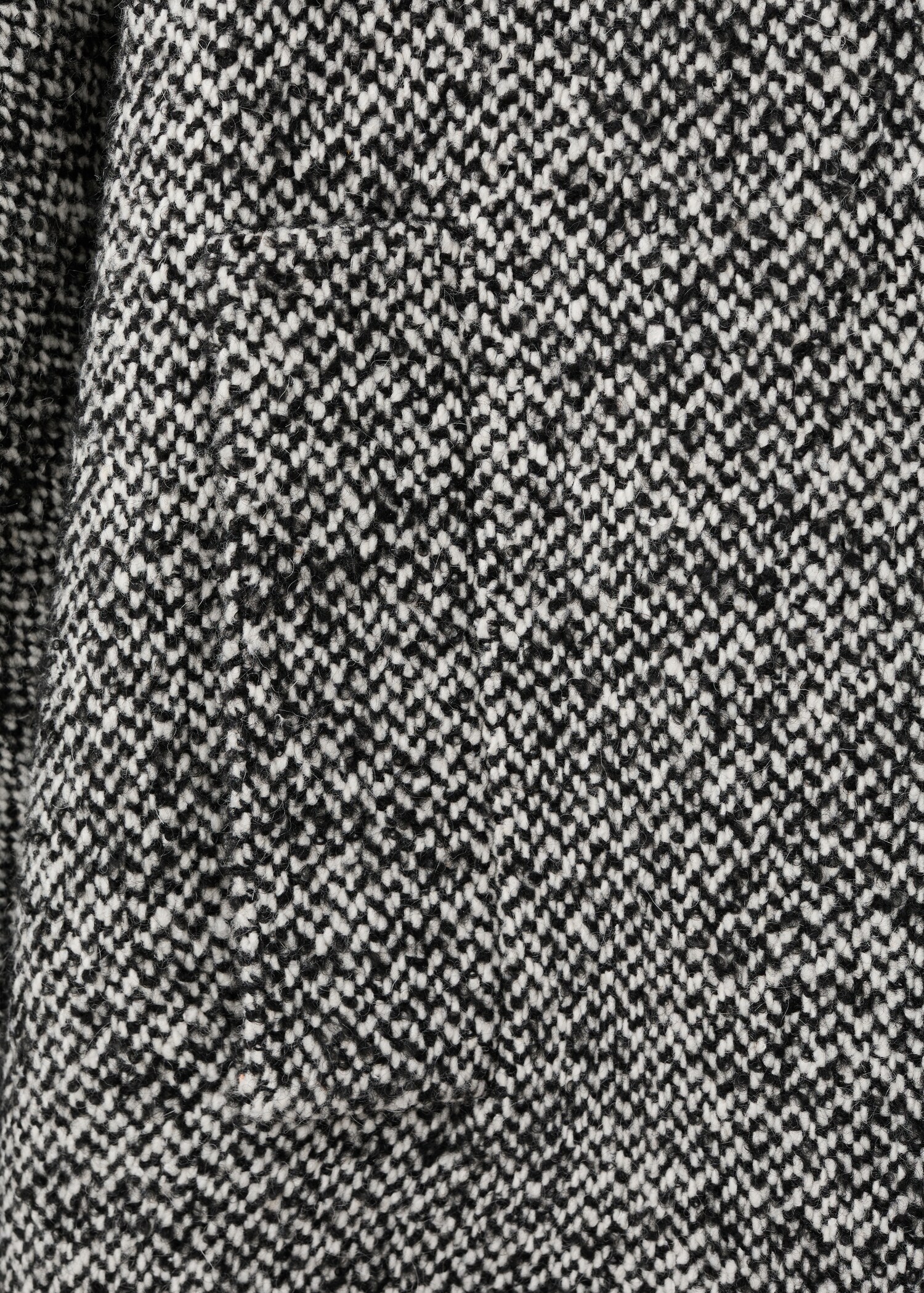Mottled coat with fur collar - Details of the article 0