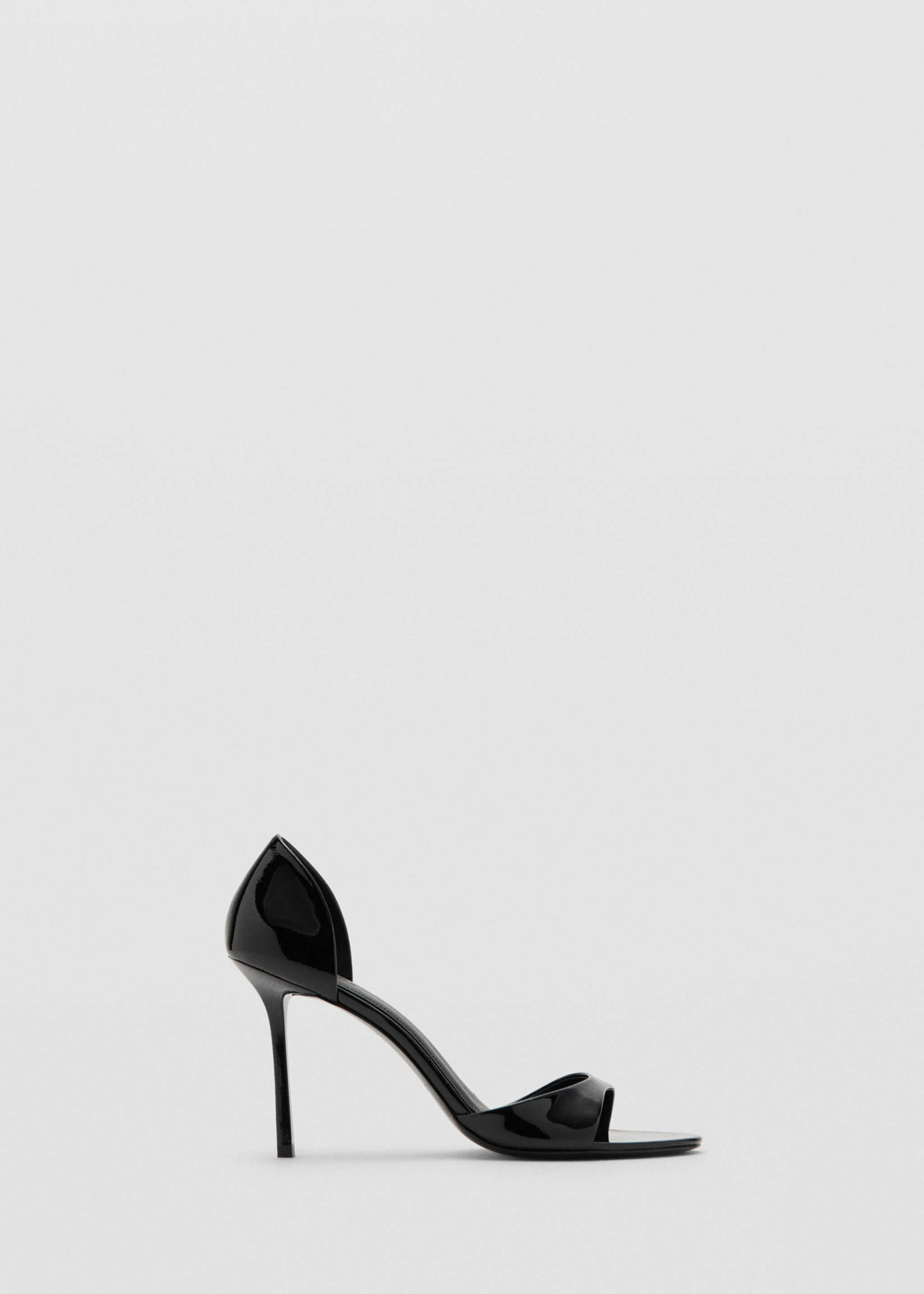 Heel leather sandals - Article without model, Black. Ref: 17048641-00.