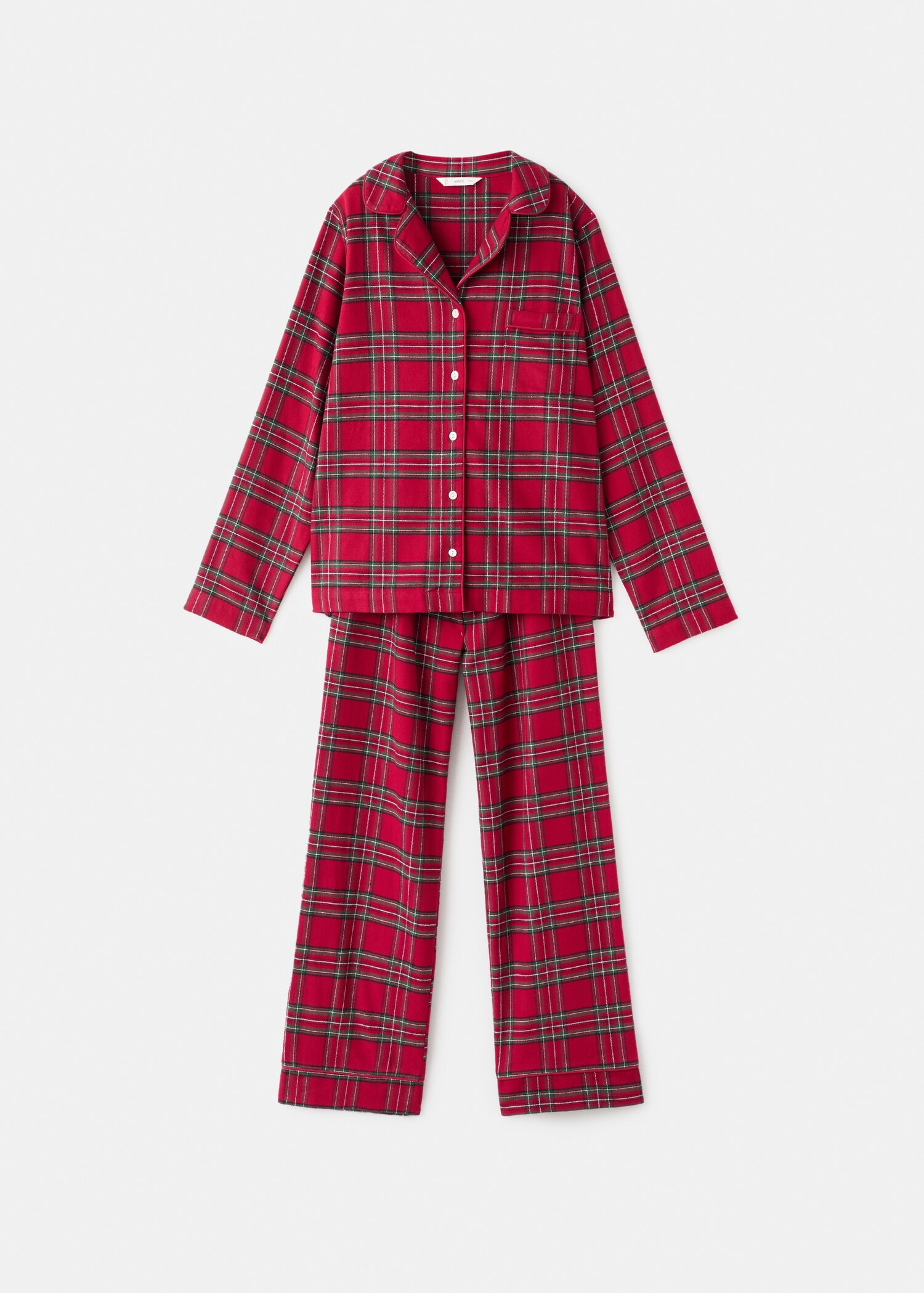 Checked cotton pyjamas - Article without model