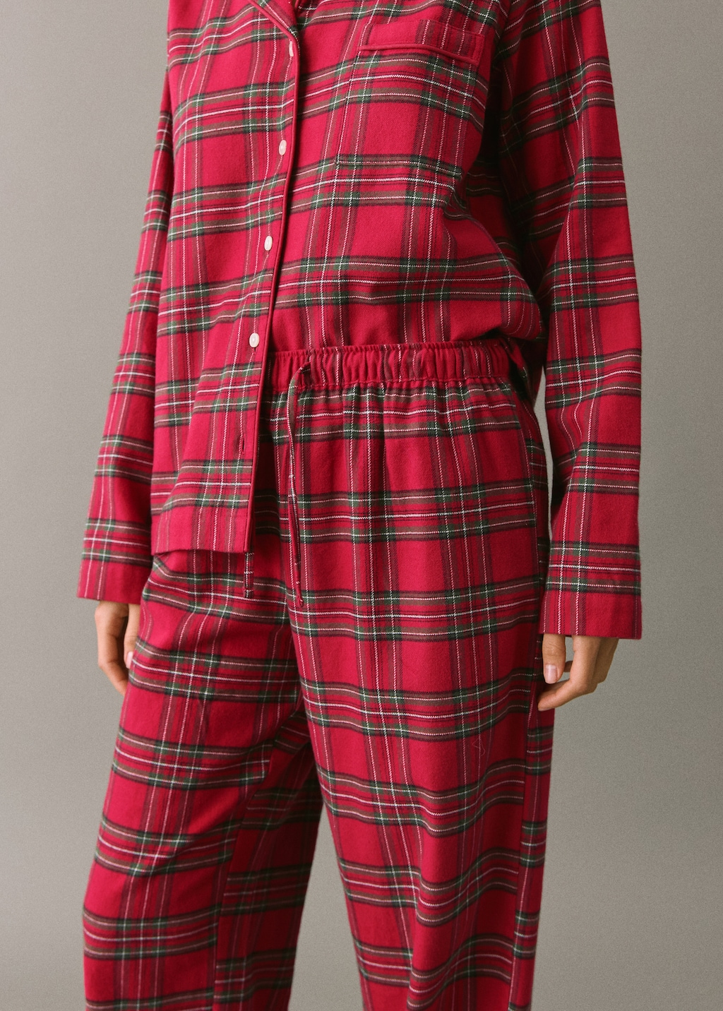 Checked cotton pyjamas