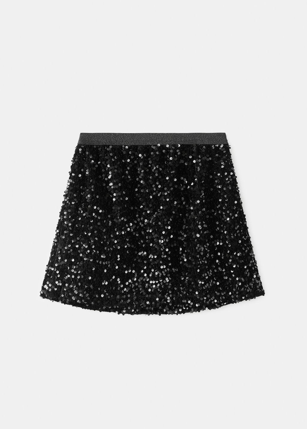 A-line skirt with sequins