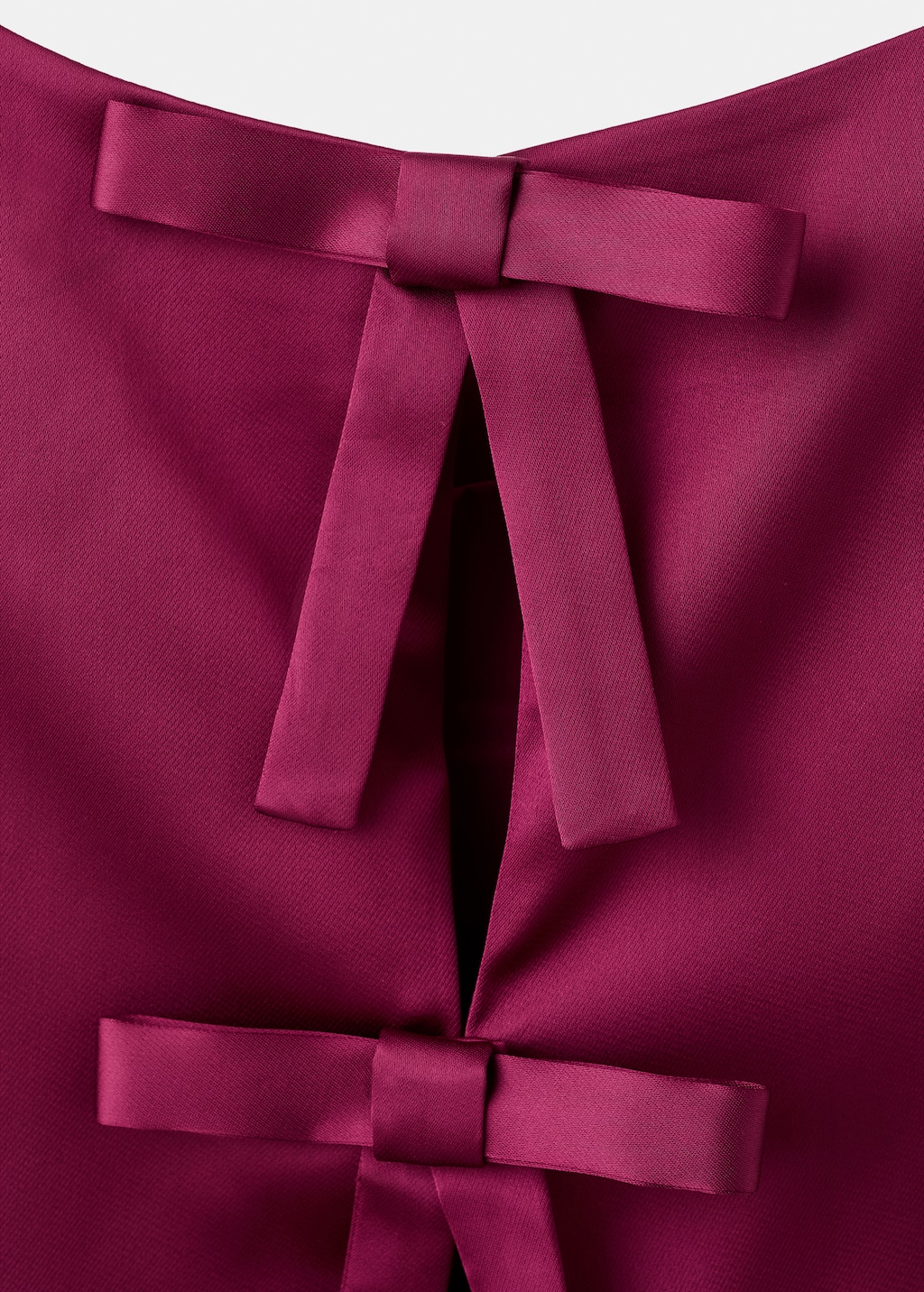Satin top with bows
