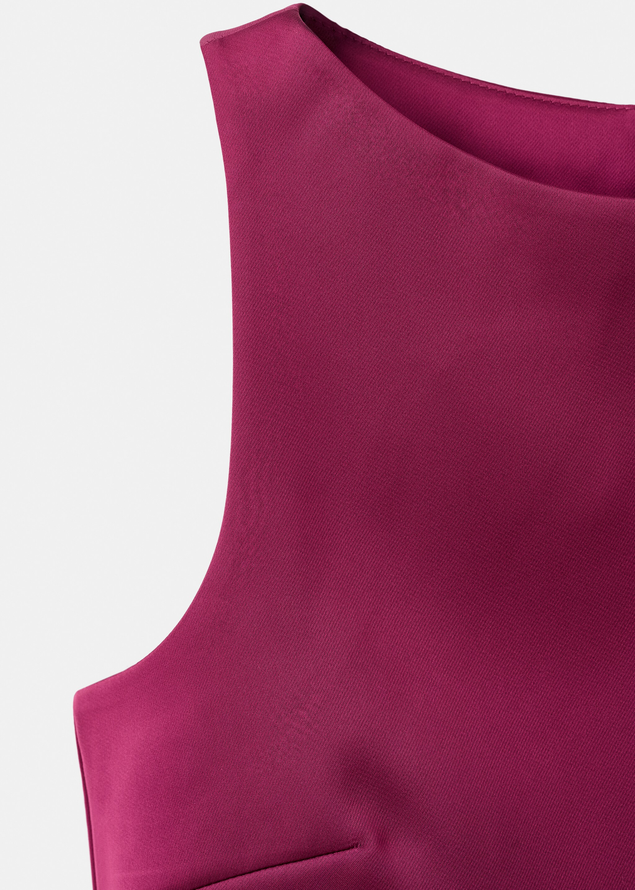 Satin top with bows - Details of the article 8, Grapefruit. Ref: 17049106-00.