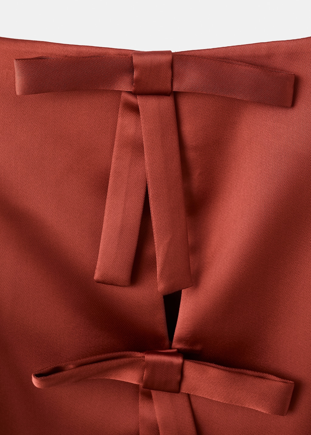 Mango Satin top with bows