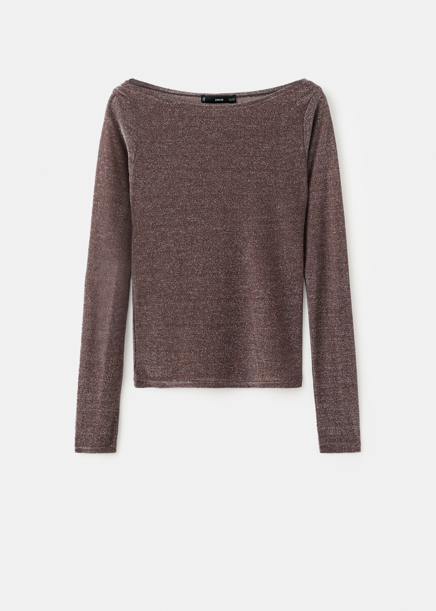 Boat neck glitter t-shirt - Article without model