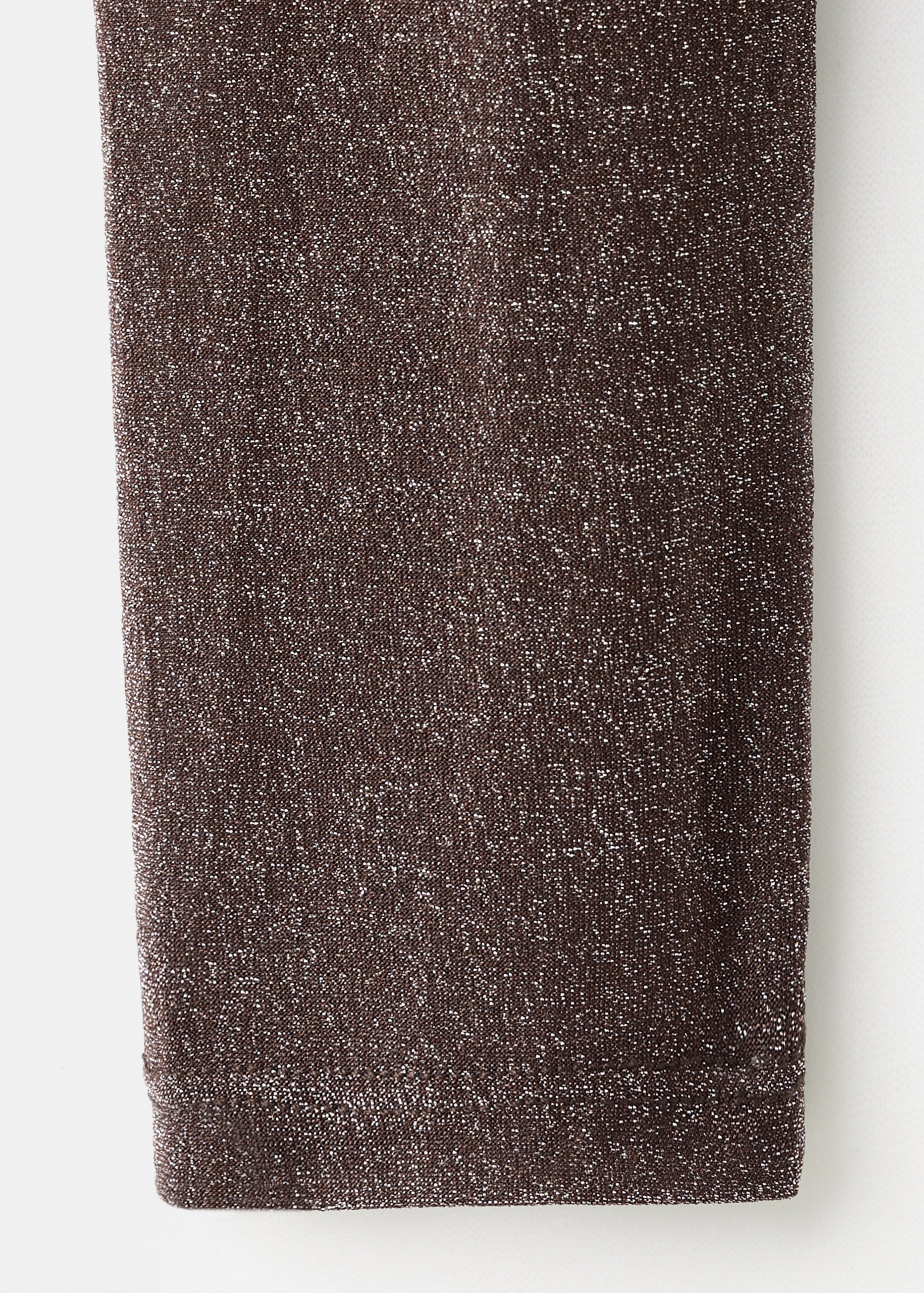 Boat neck glitter t-shirt - Details of the article 8, Burgundy. Ref: 17049108-00.