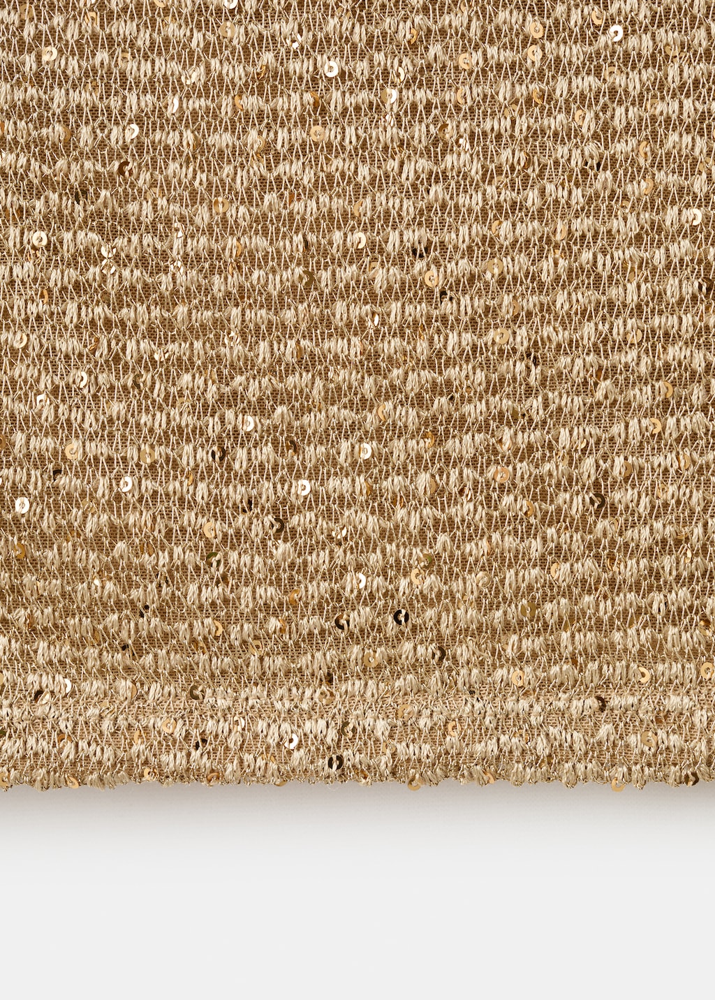 Asymmetric sequin top