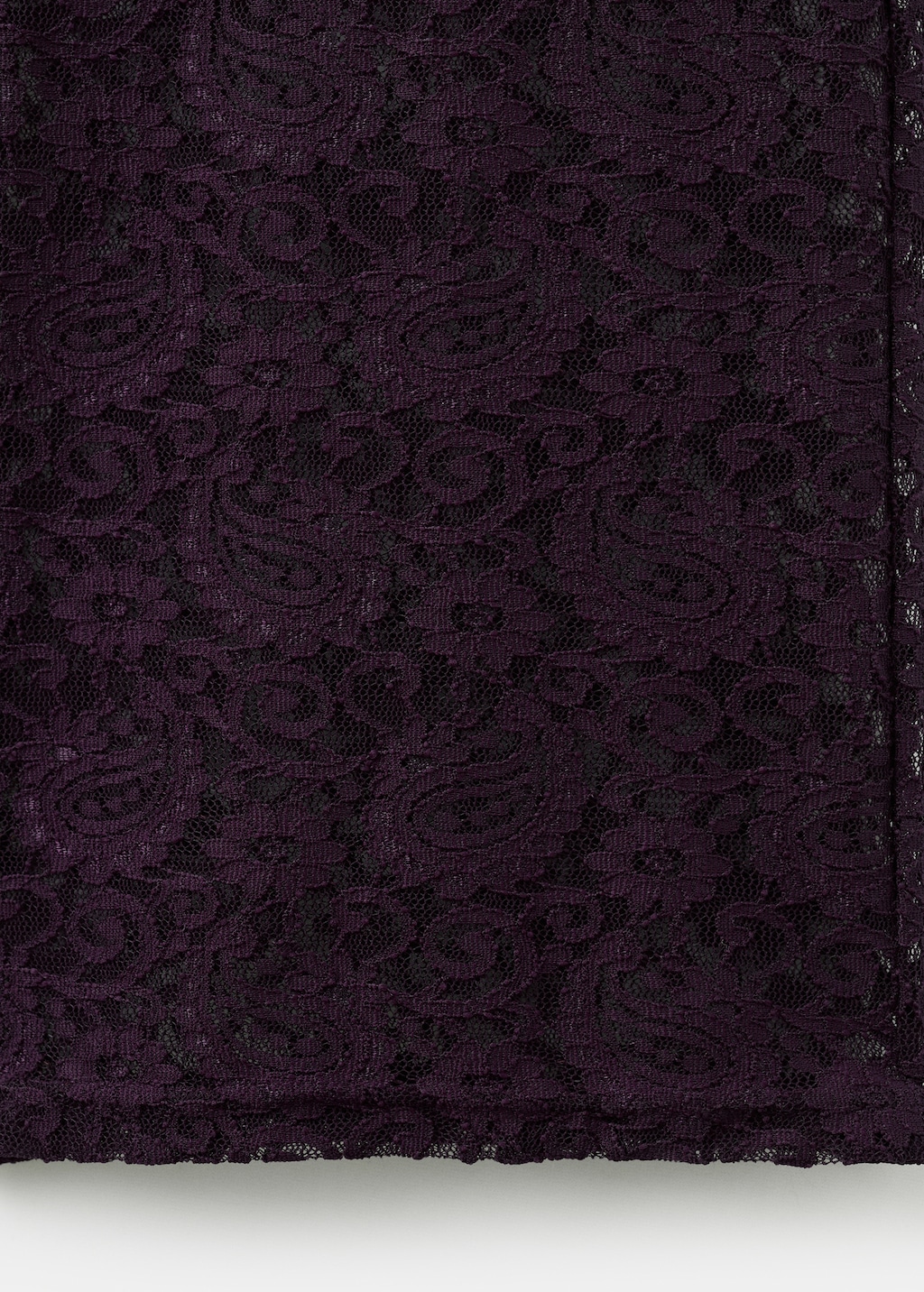 Straight-fit lace pants