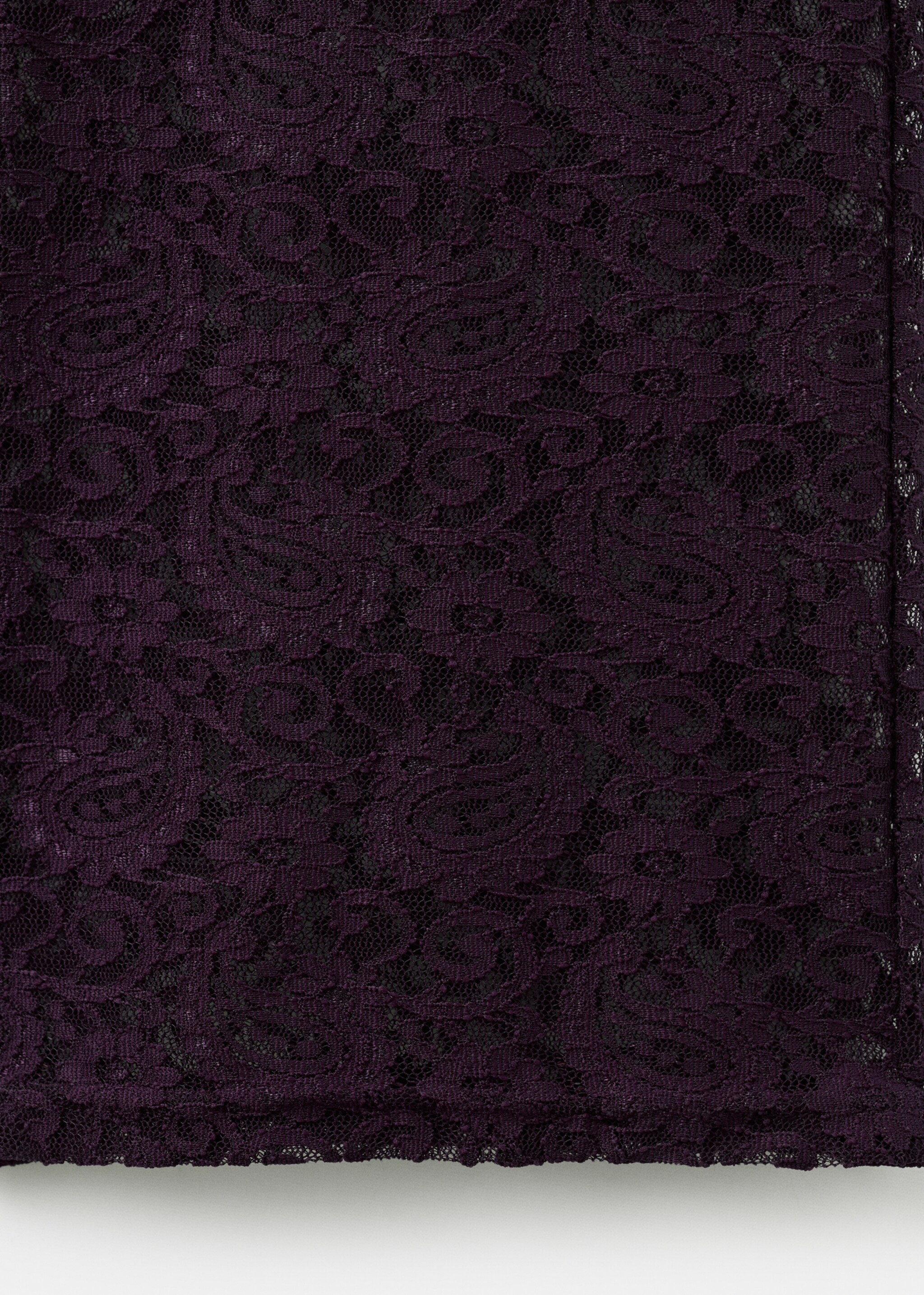 Pantalon droit dentelle - Détail de l'article 0, Lie de vin. Ref: 17049112-00.