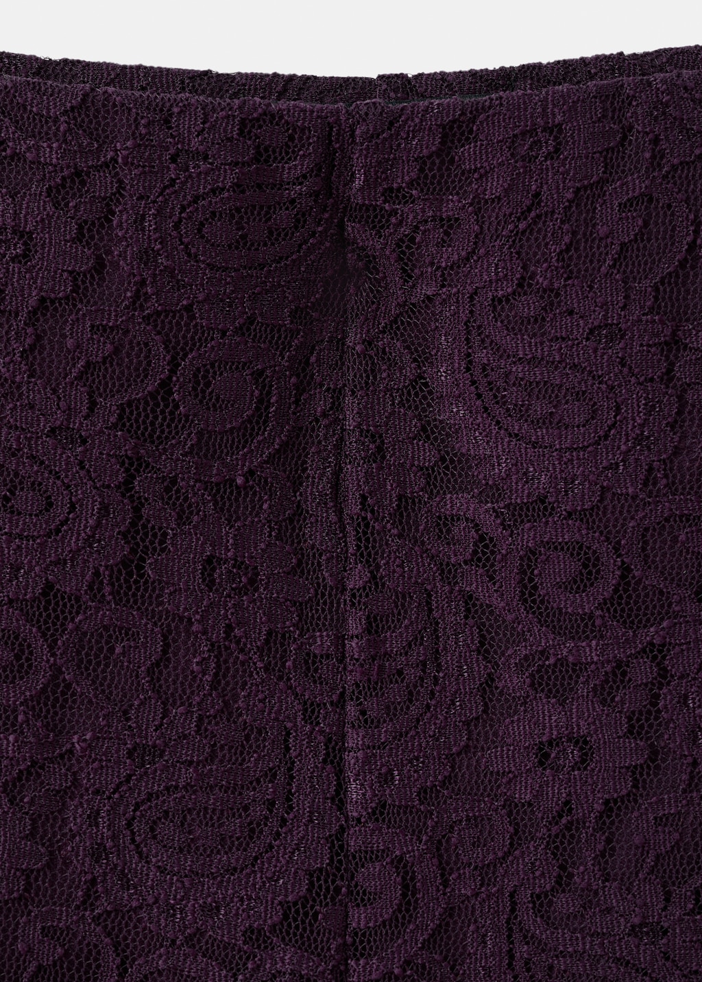 Straight-fit lace pants