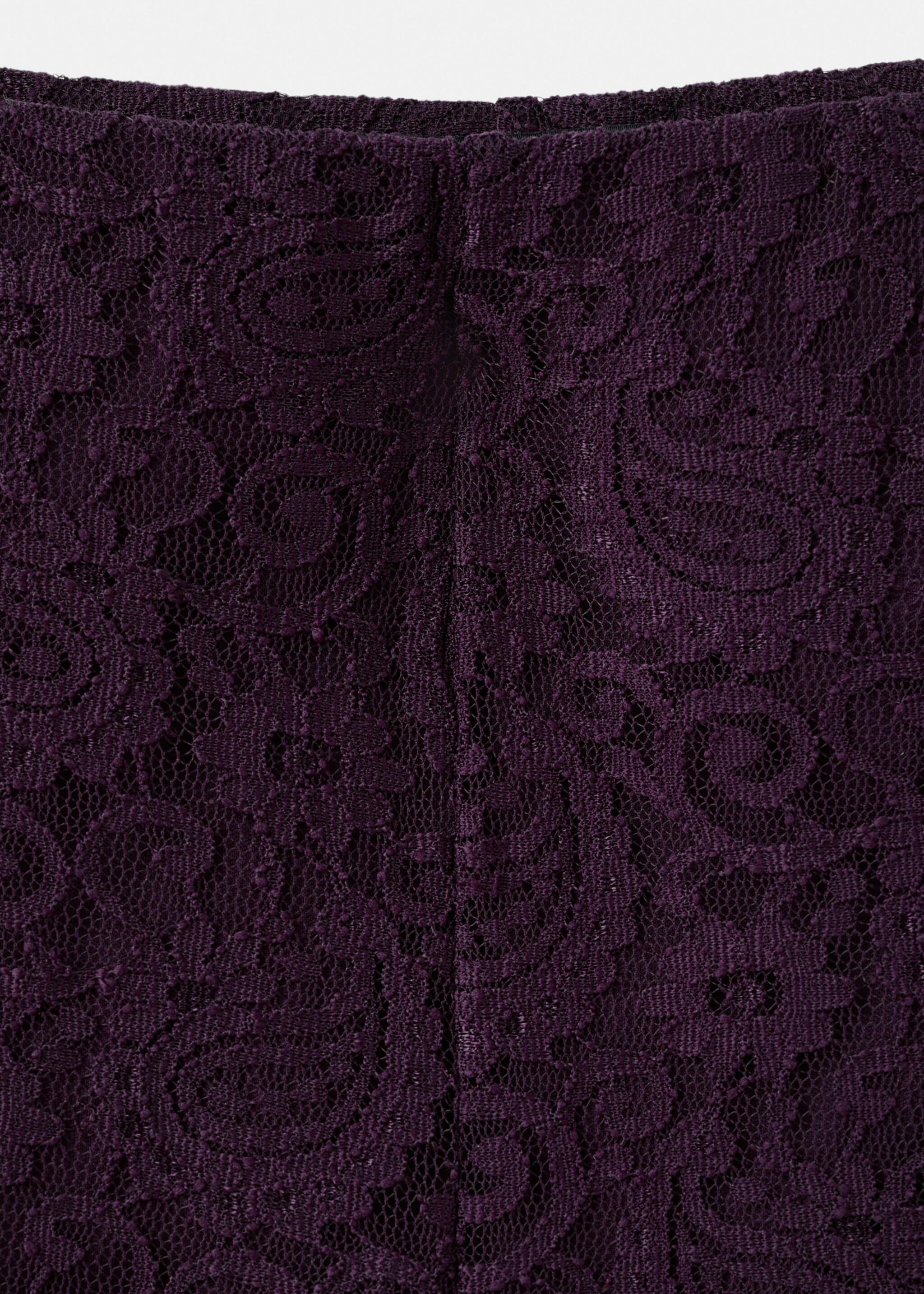 Pantalon droit dentelle - Détail de l'article 8, Lie de vin. Ref: 17049112-00.