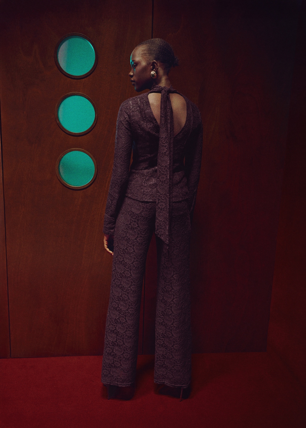 Straight-fit lace pants - image 3