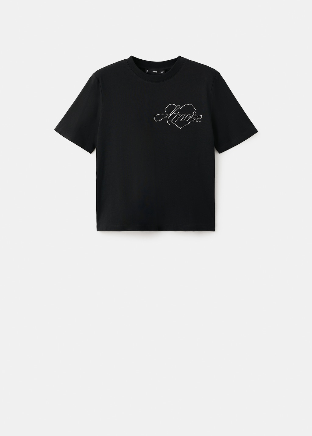 Mango Rhinestone message t-shirt thumbnail