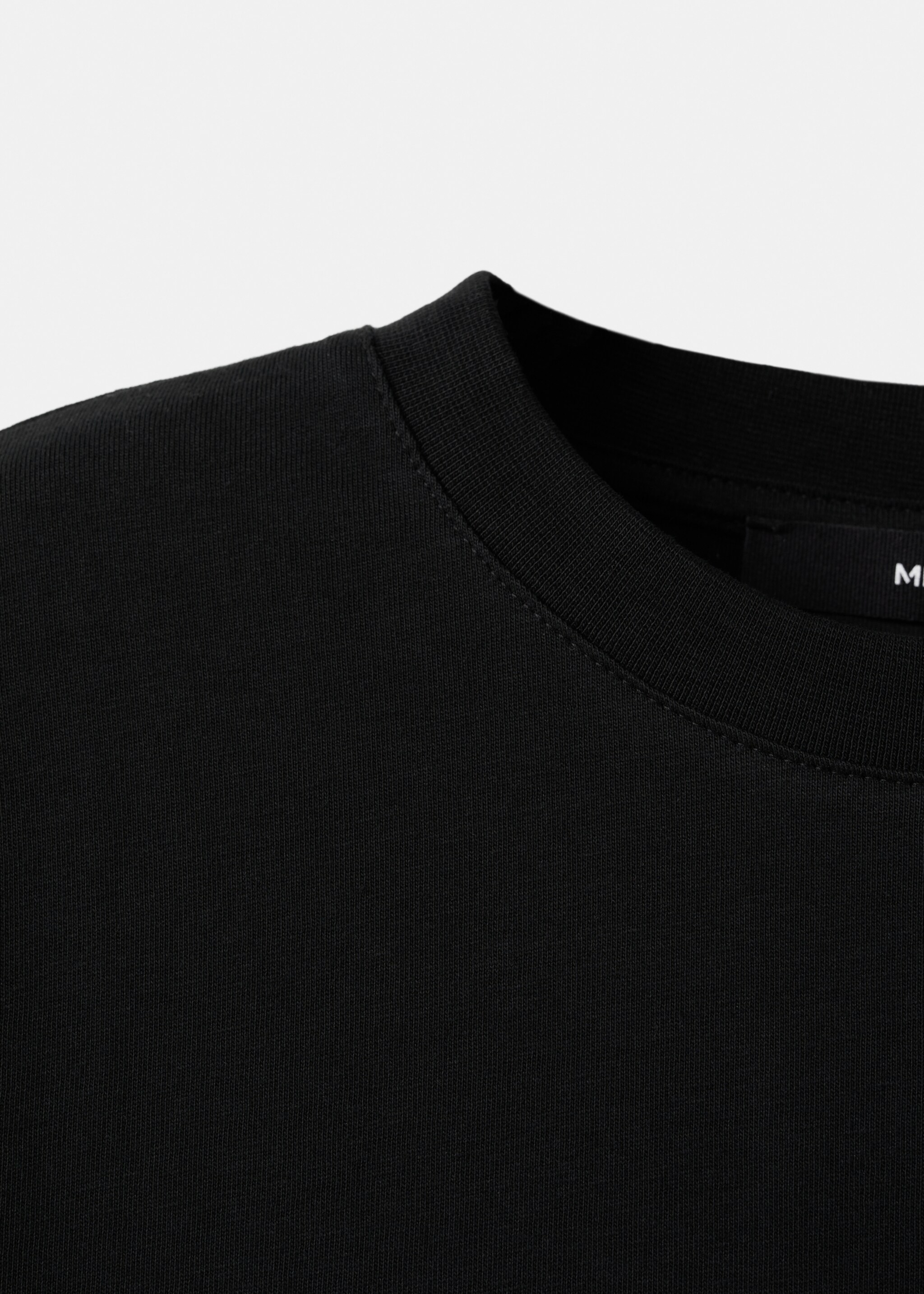 تي شيرت مكتوب به رسالة بحجر الراين - تفاصيل المنتج 8, أسود. Ref: 17049115-00.