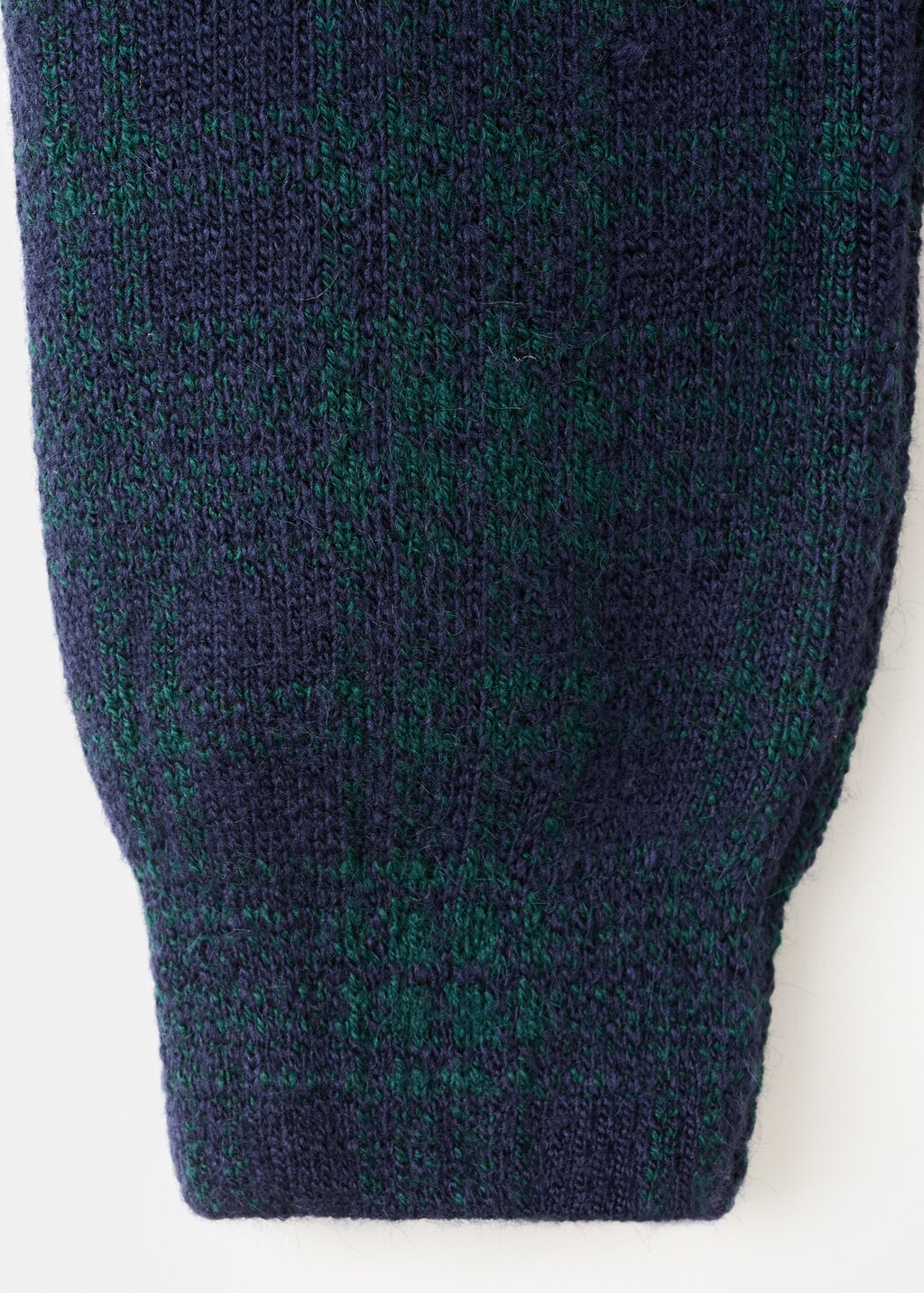 Mango Checkered zipper cardigan