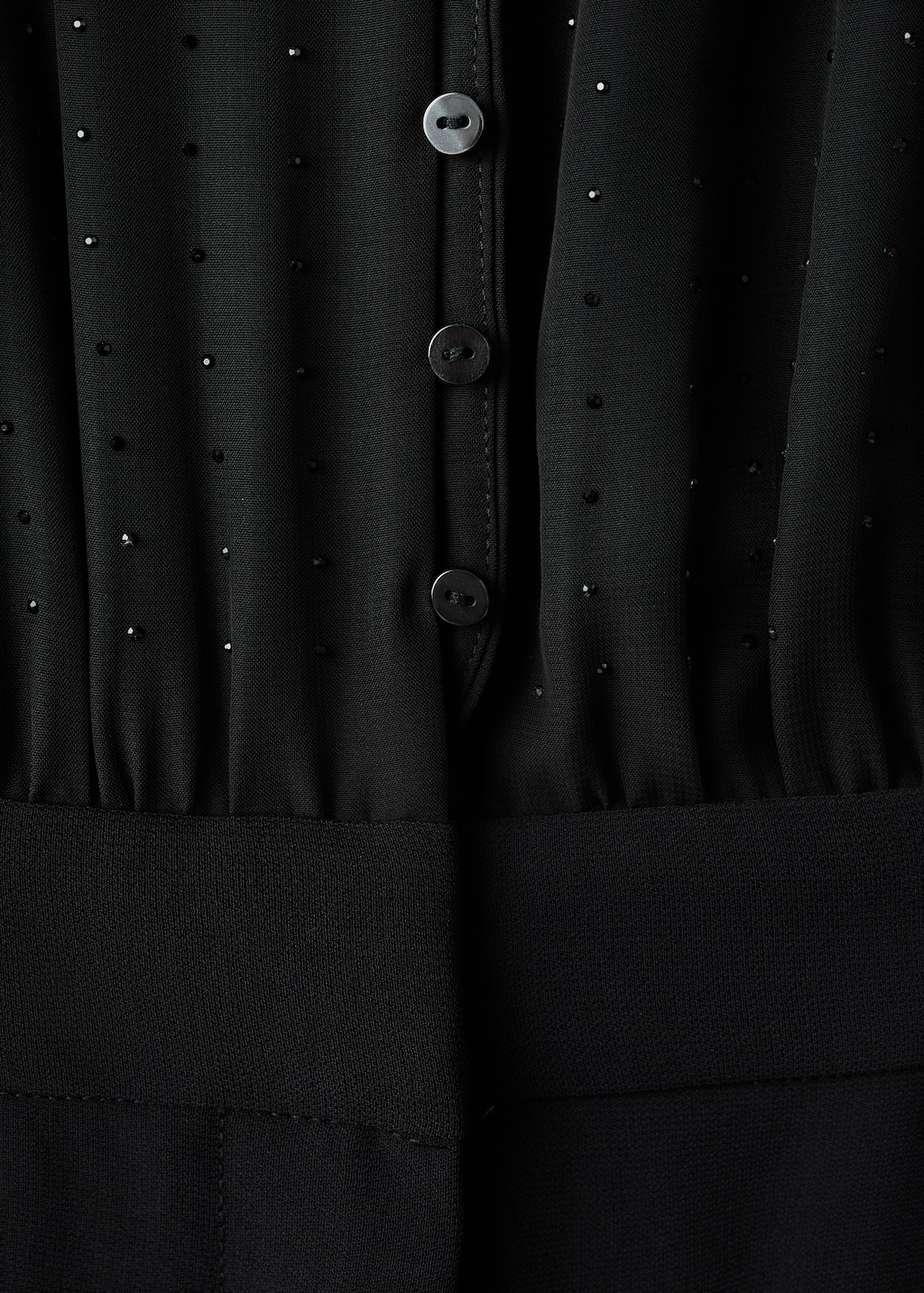 Mango Combined jumpsuit with scarf and rhinestones thumbnail