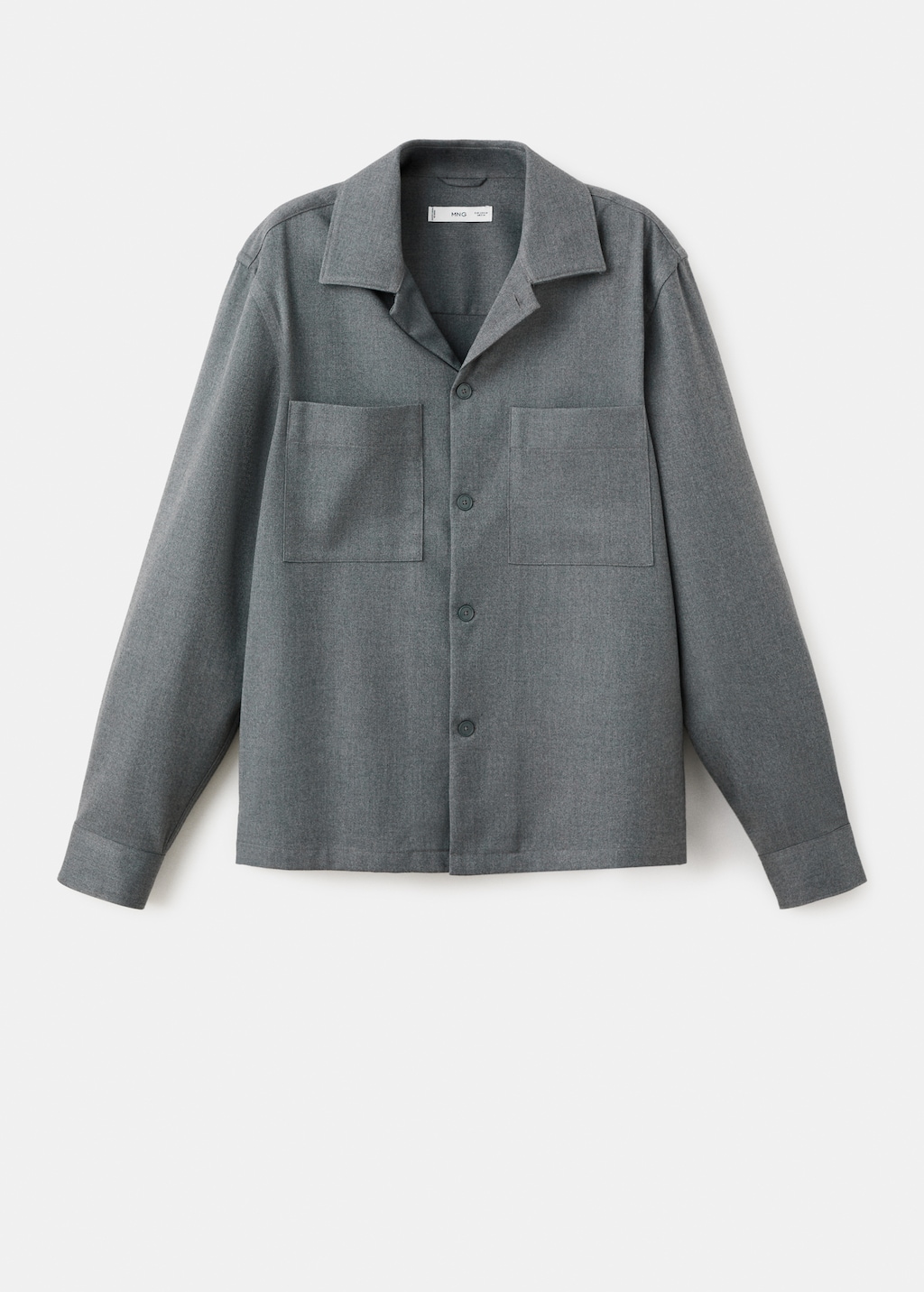 Fluid overshirt with pockets