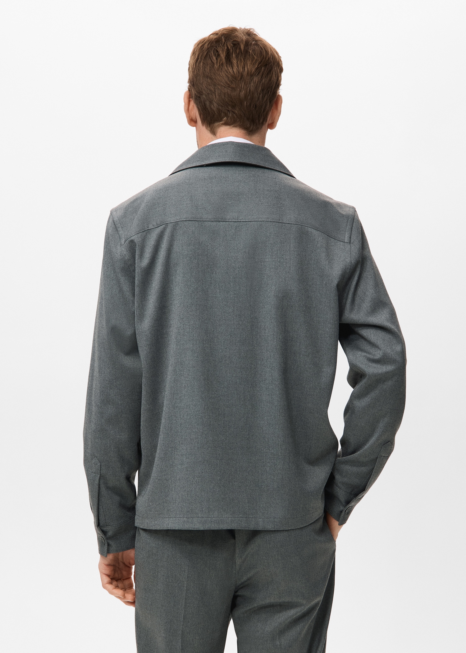 Flowy jacket with pockets - Reverse of the article