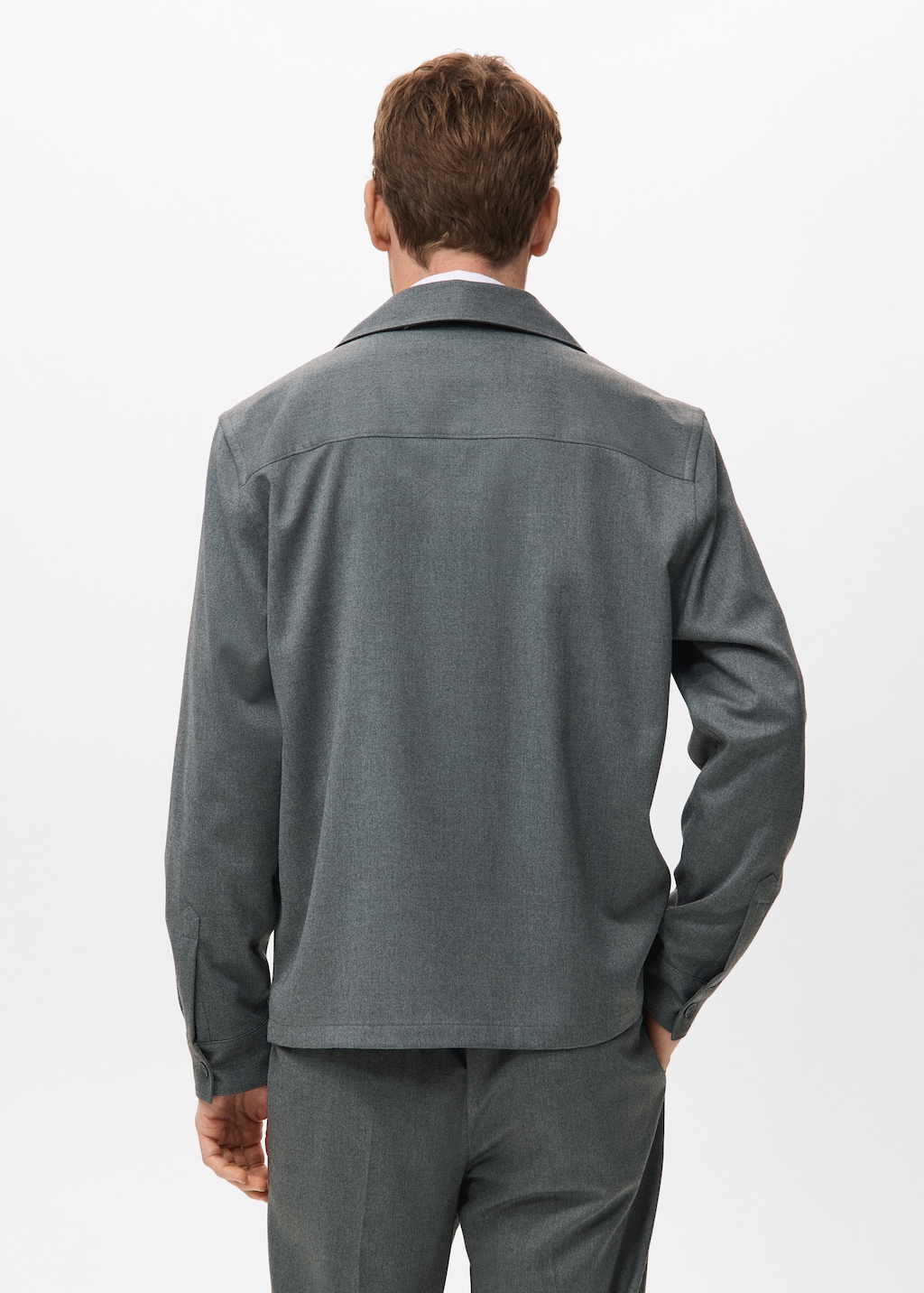 Fluid overshirt with pockets