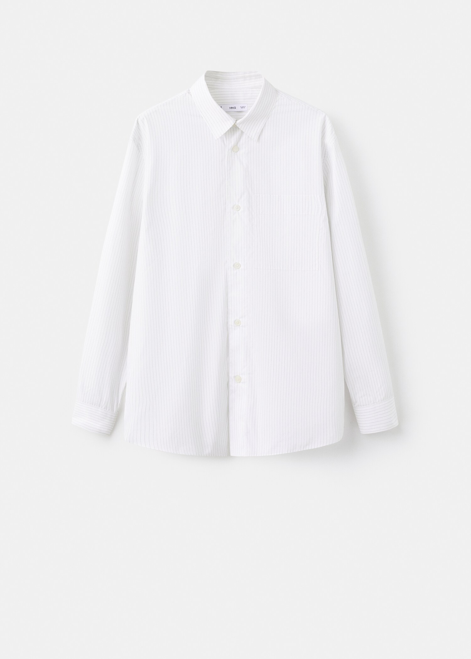Chemise 100 % coton à rayures coupe relaxed fit - Article sans modèle