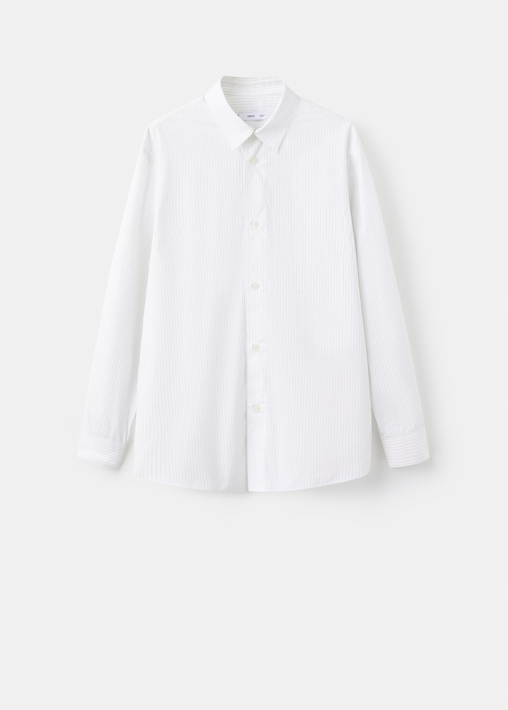 100% cotton striped relaxed-fit shirt